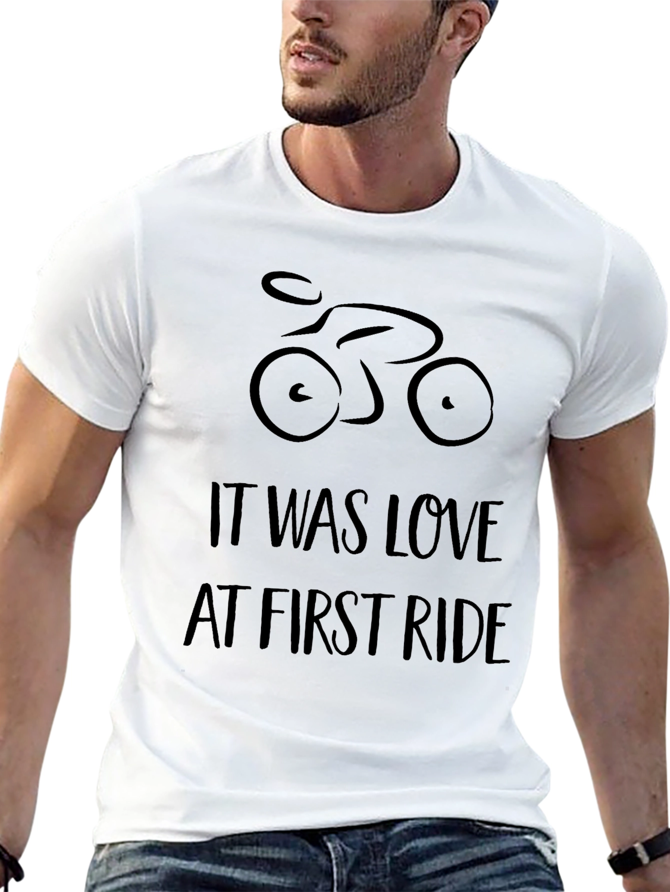 Love at First Ride Black Graphic Tee