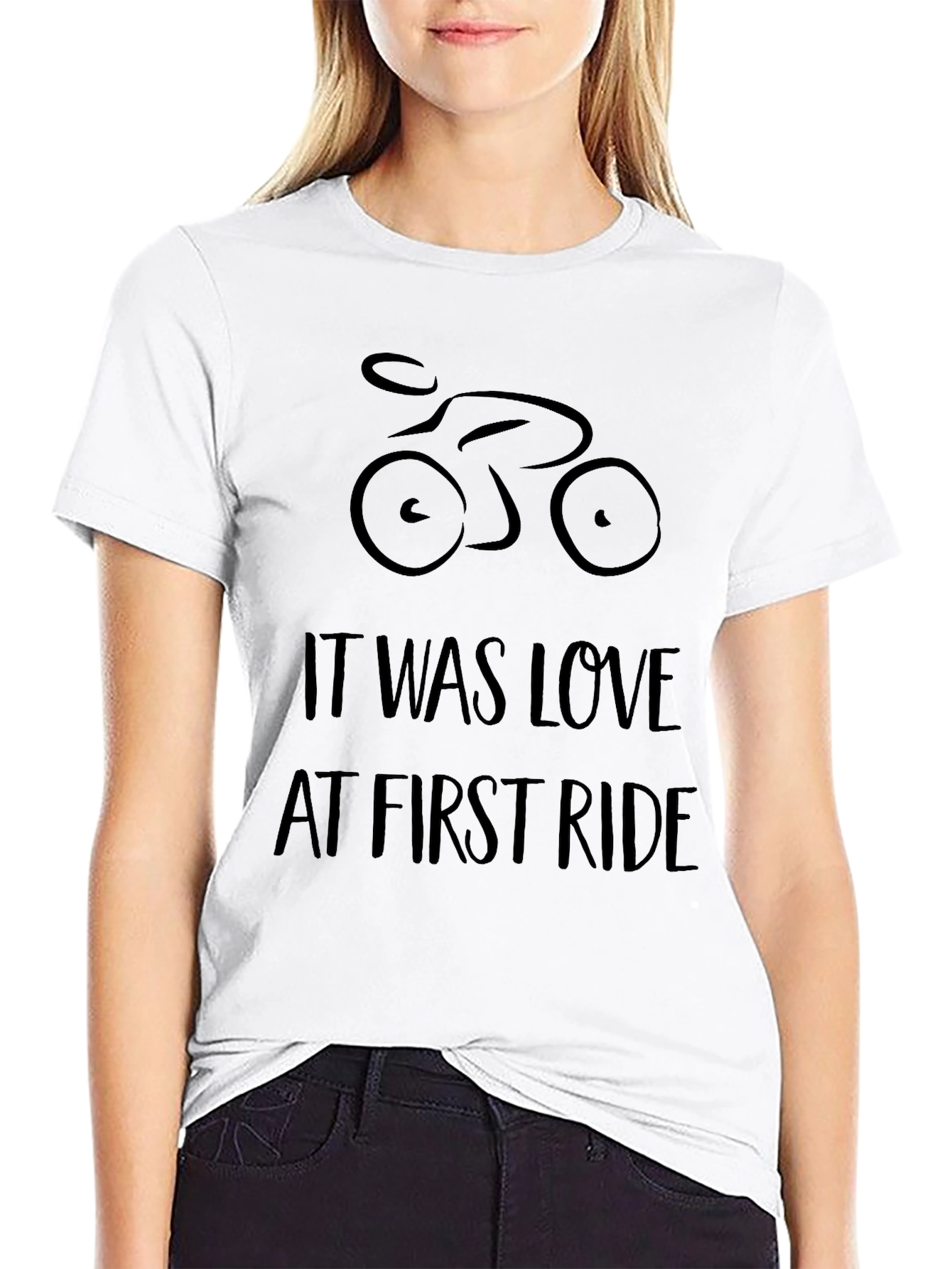 Love at First Ride Black Graphic Tee