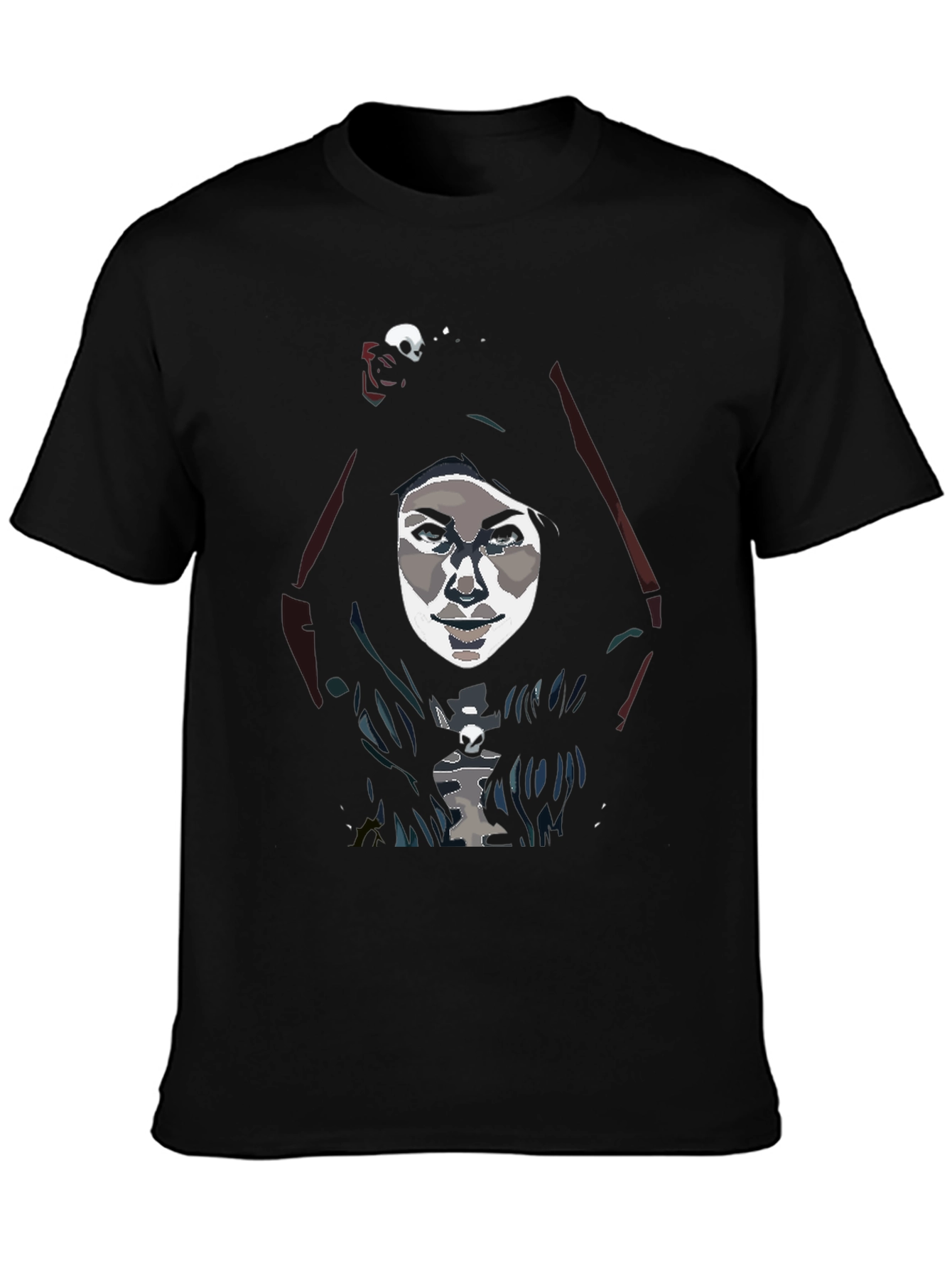 Dark Reaper Graphic Tee - Mens Black Cotton Shirt