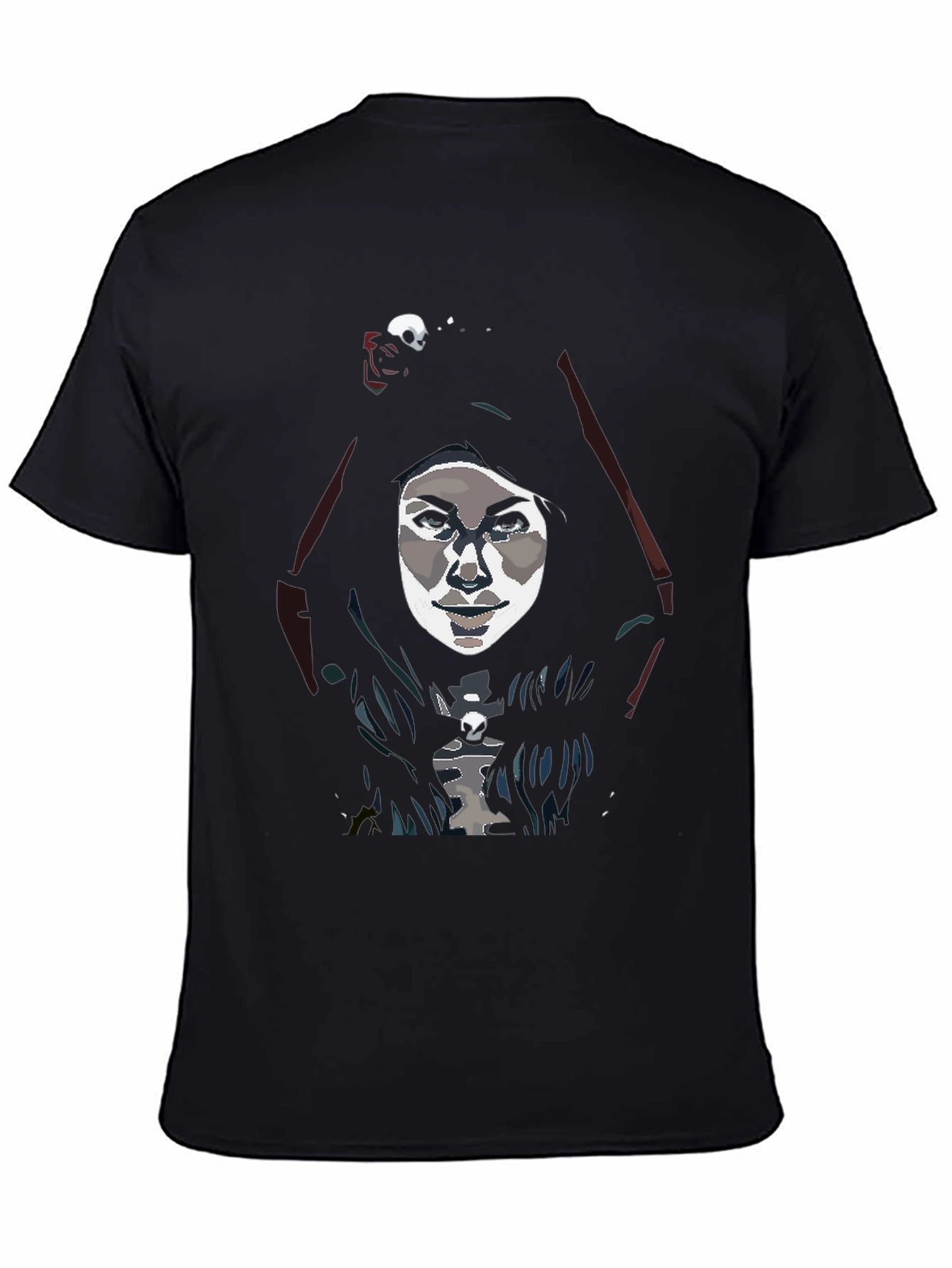 Dark Reaper Graphic Tee - Mens Black Cotton Shirt