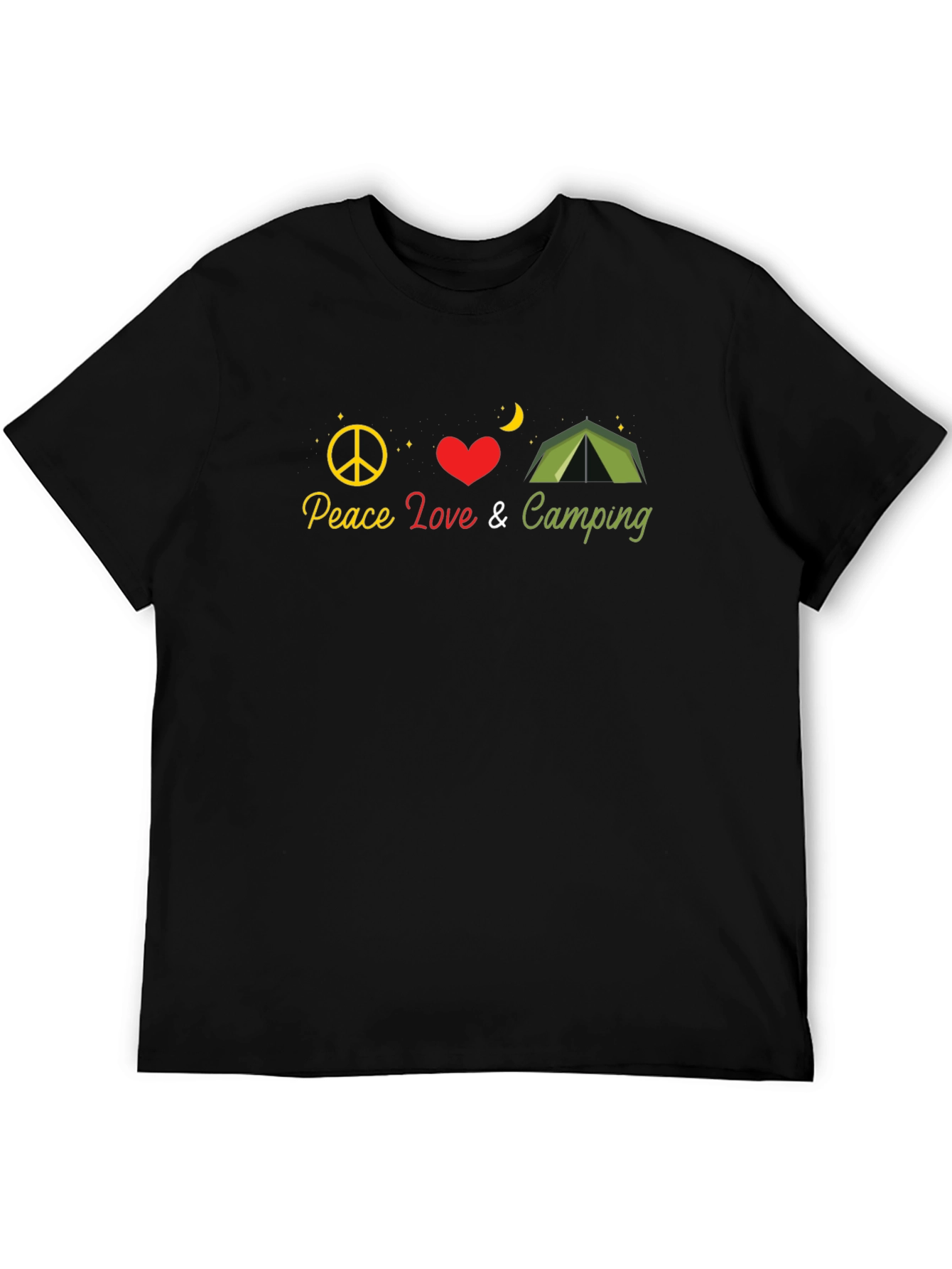 Peace Love Camping Graphic T-Shirt