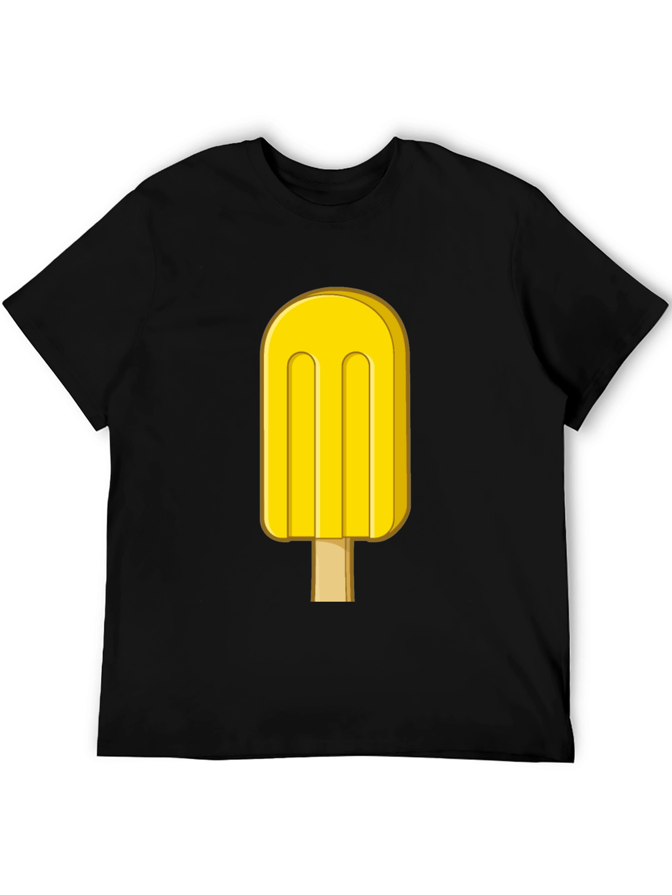 Cool Yellow Popsicle Graphic T-Shirt