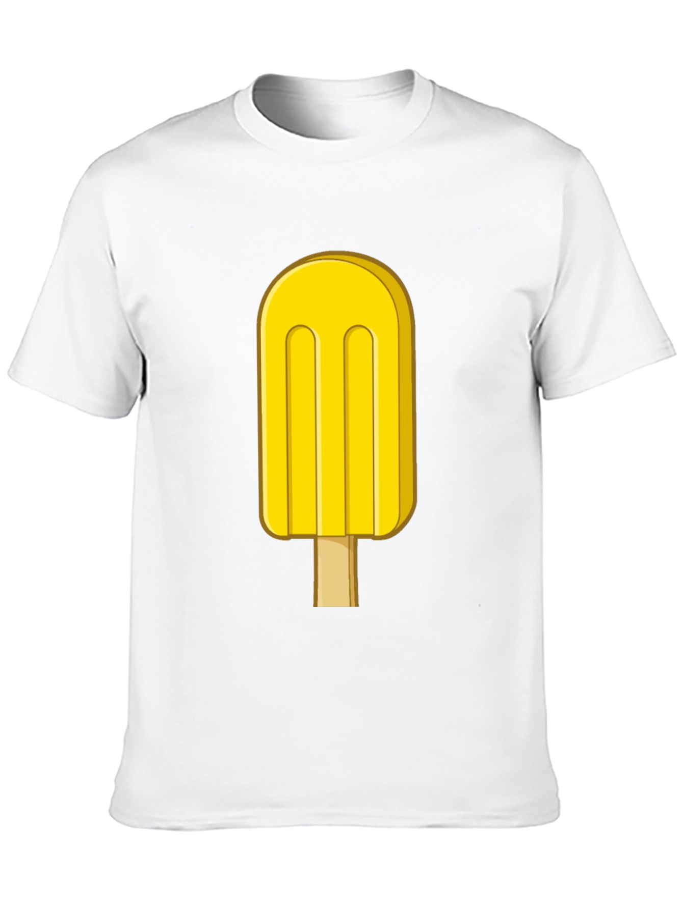 Cool Yellow Popsicle Graphic T-Shirt