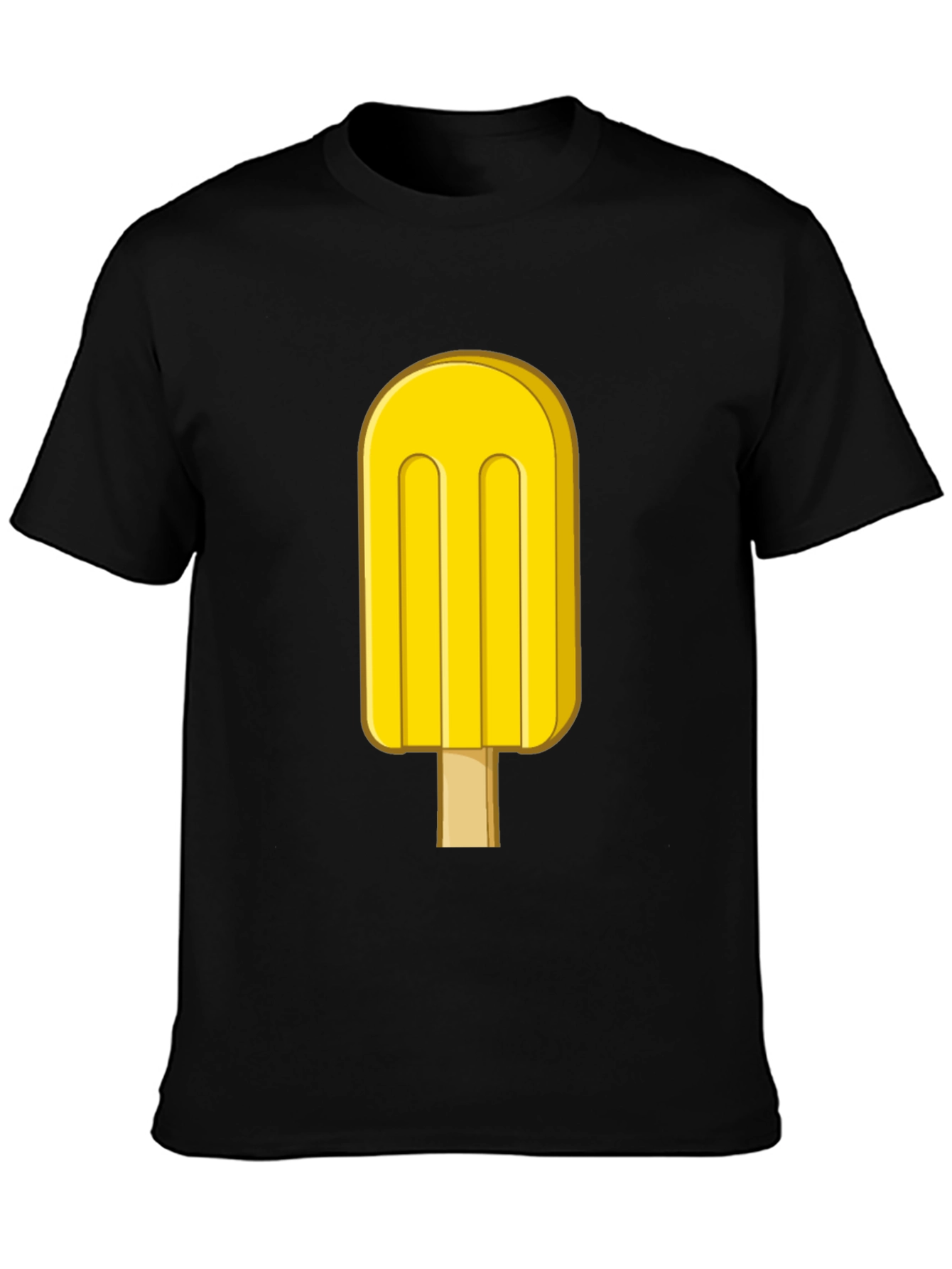Cool Yellow Popsicle Graphic T-Shirt