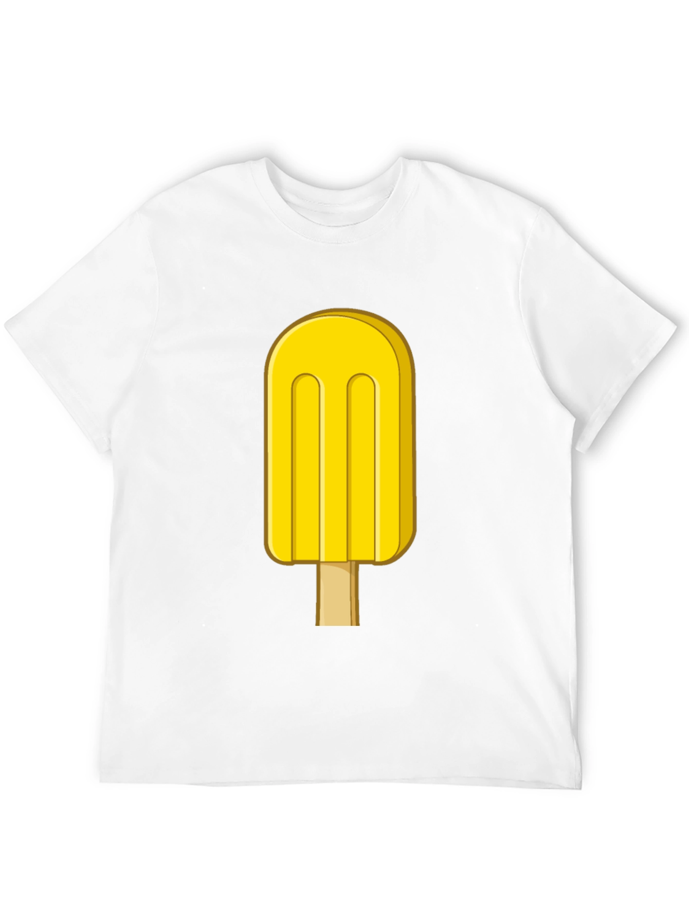 Cool Yellow Popsicle Graphic T-Shirt
