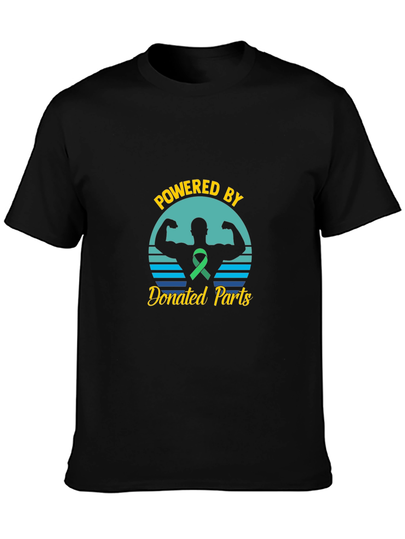 Powered By Donated Parts Black T-Shirt