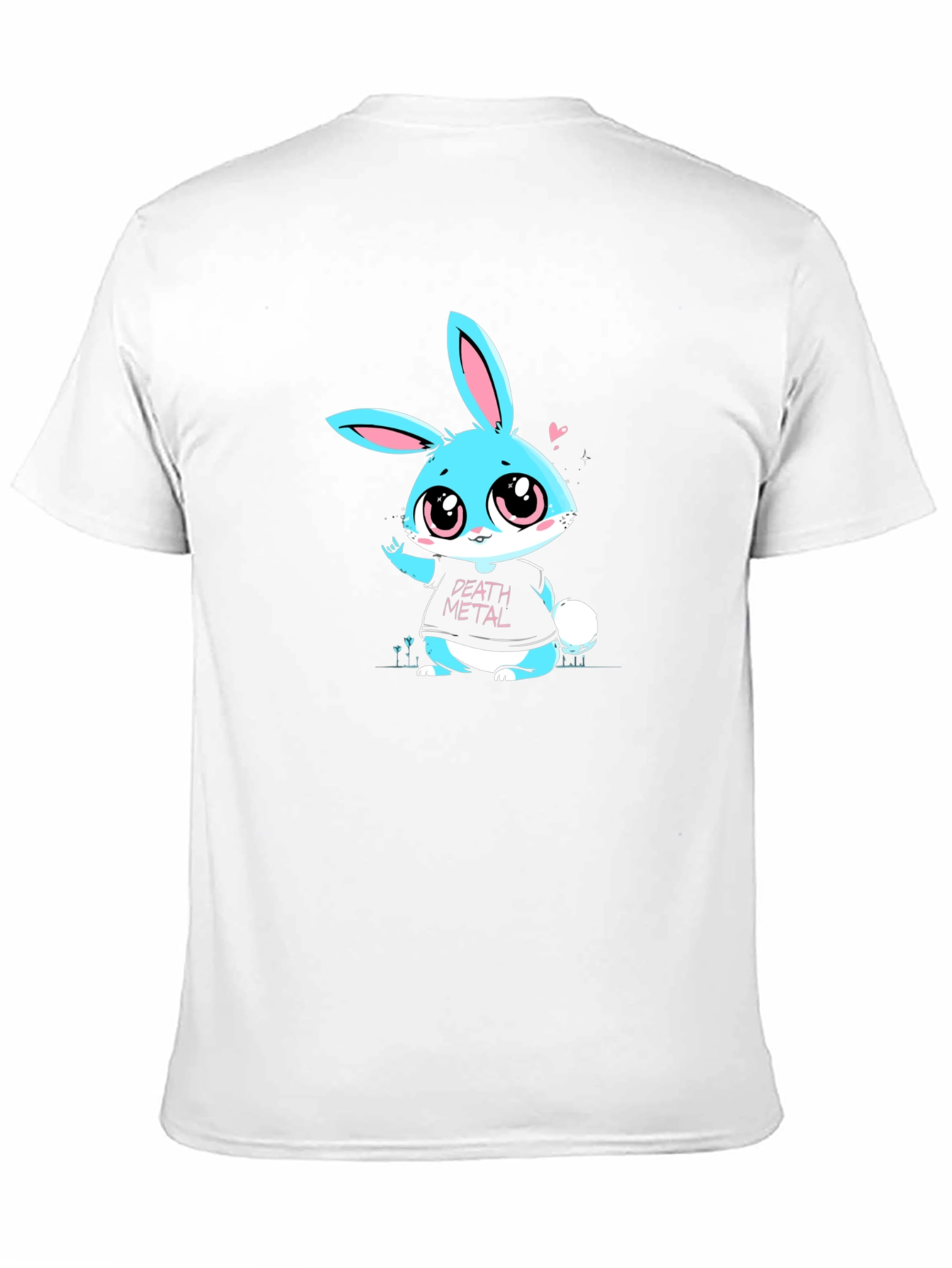 Death Metal Bunny T-Shirt - Black Cotton Tee