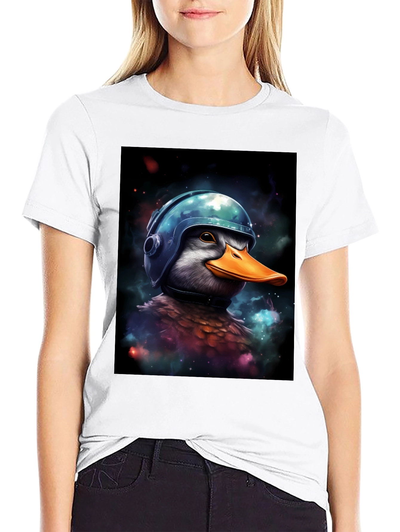 Duck in Helmet Graphic Tee