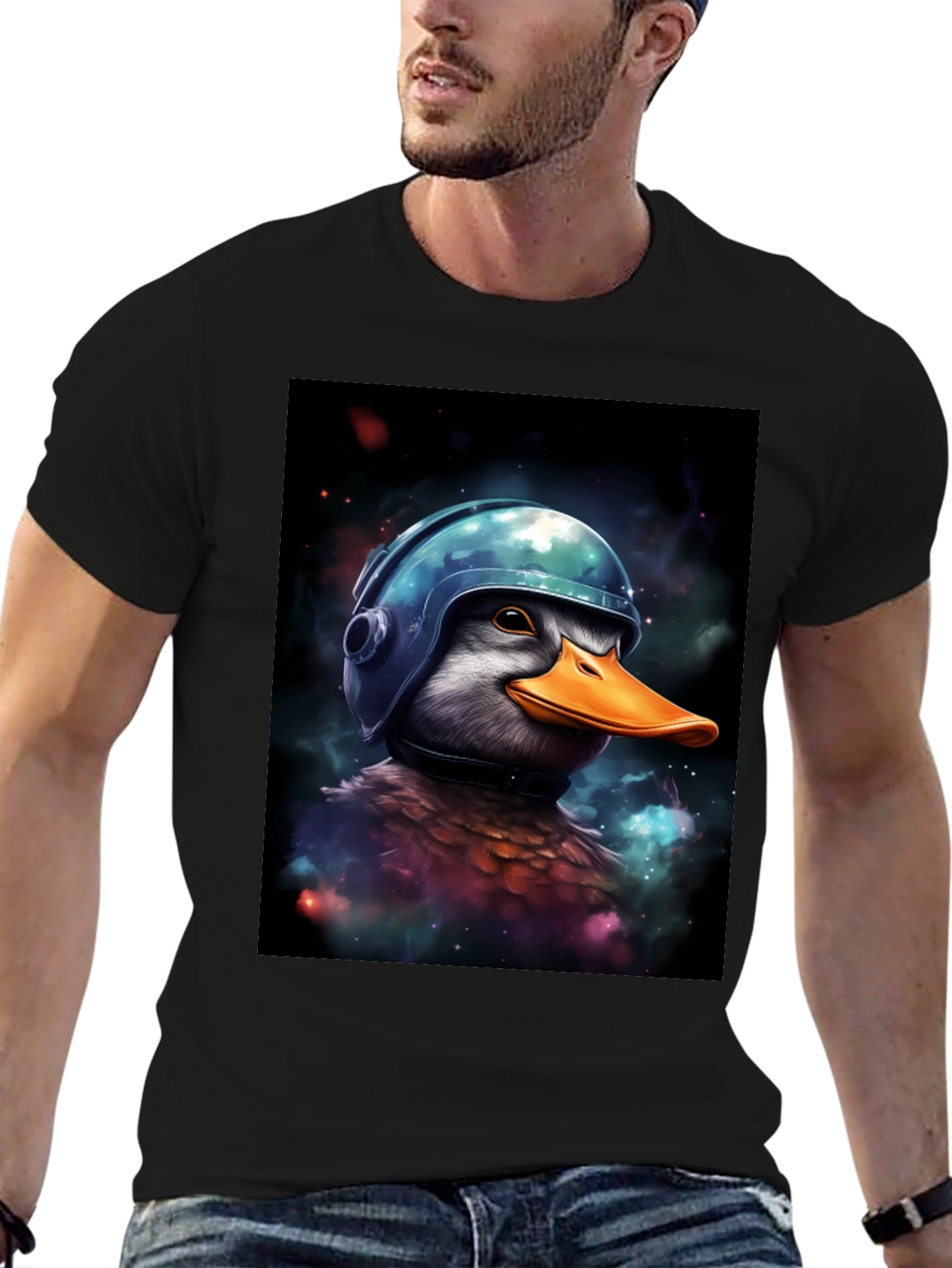 Duck in Helmet Graphic Tee
