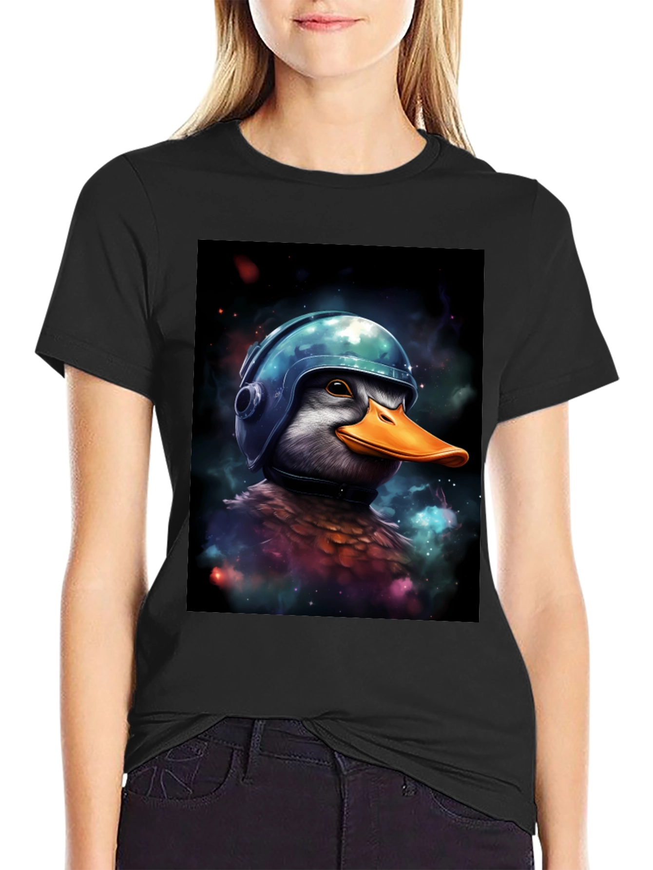 Duck in Helmet Graphic Tee