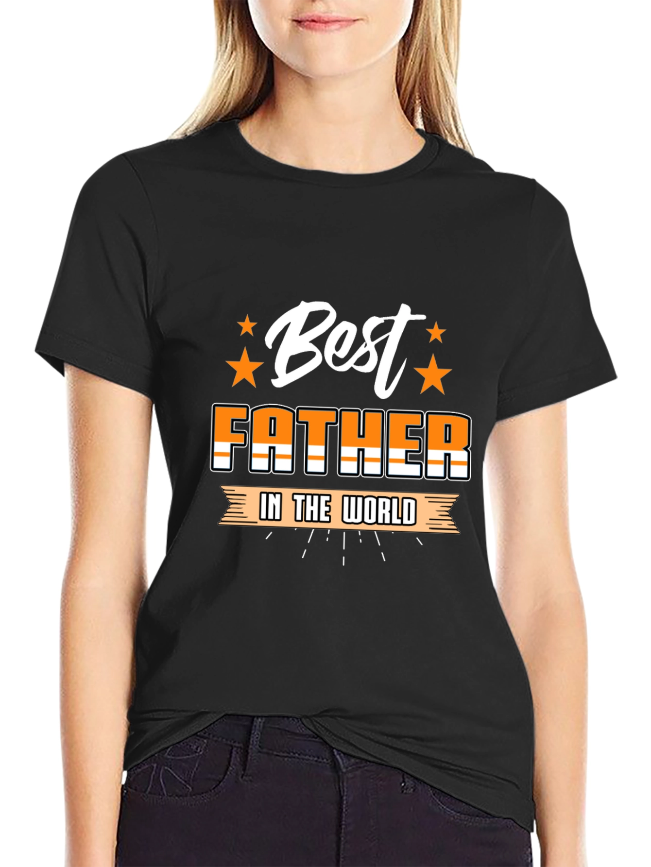 Best Father T-Shirt - Black Graphic Tee