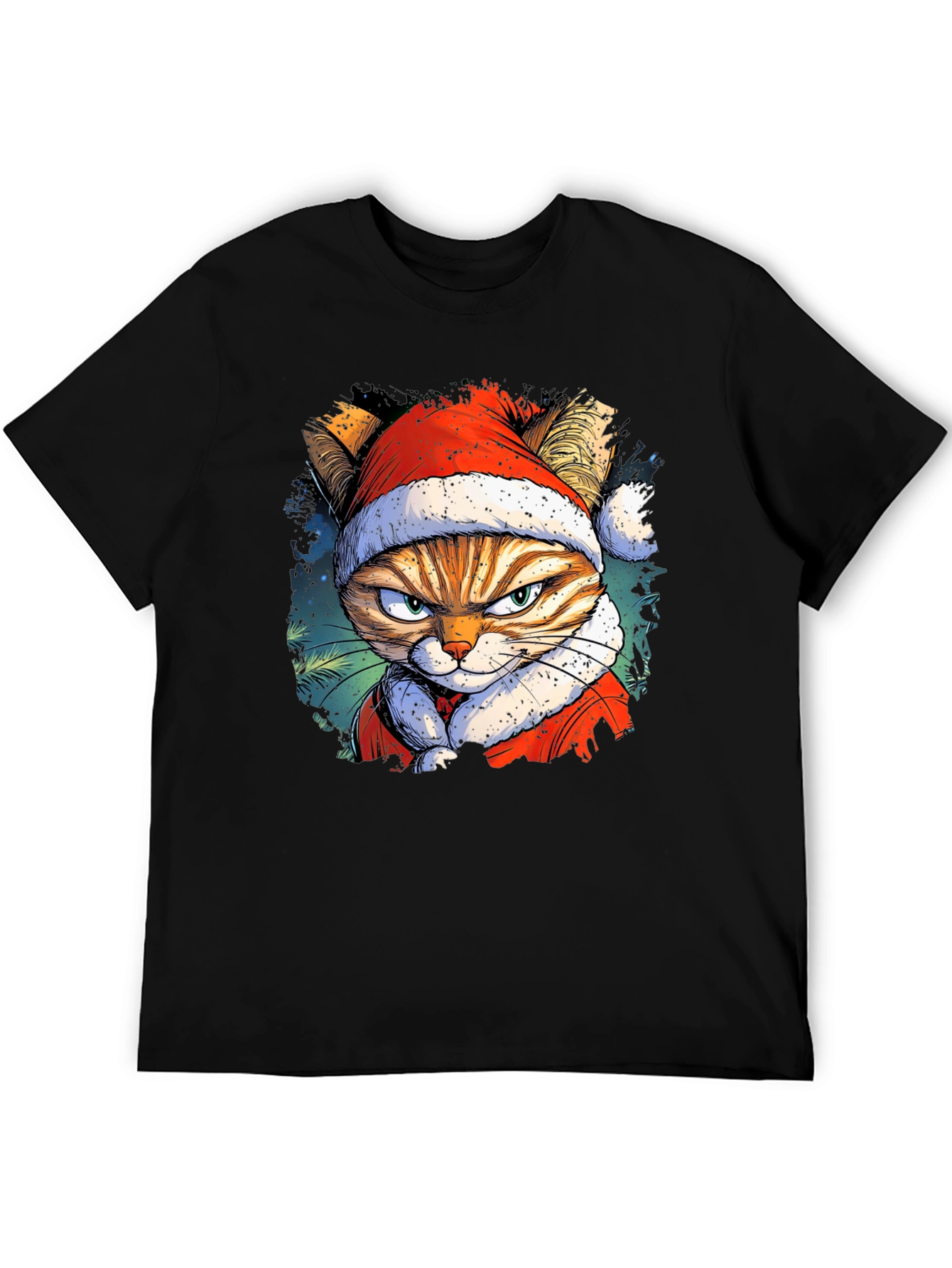 Grumpy Cat Santa T-Shirt: Holiday Humor