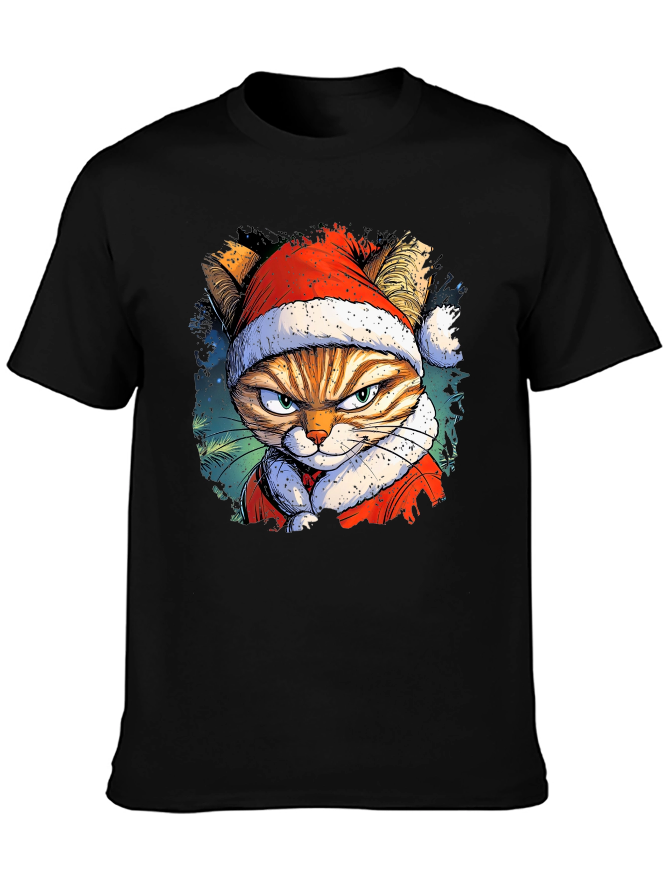 Grumpy Cat Santa T-Shirt: Holiday Humor