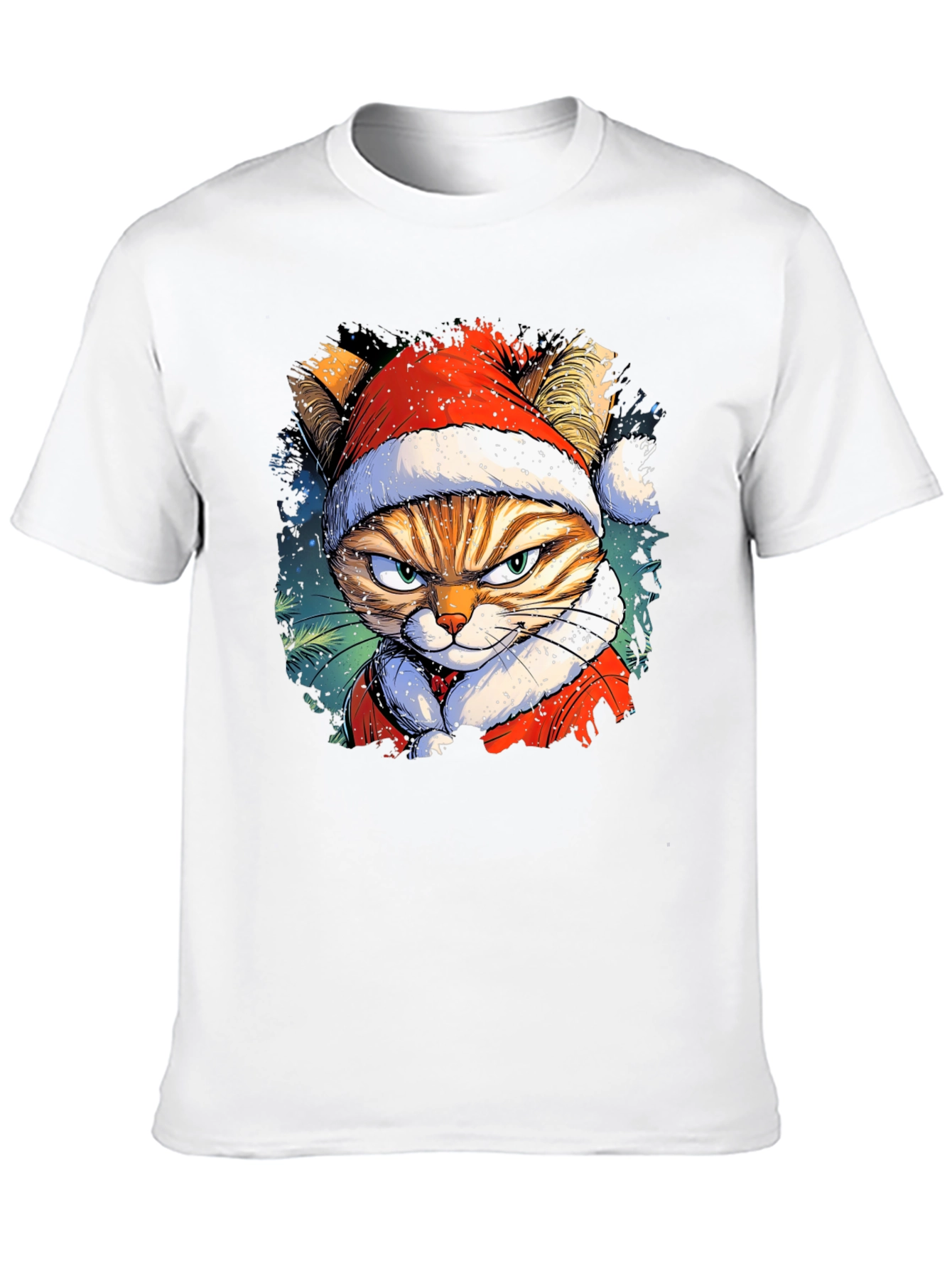 Grumpy Cat Santa T-Shirt: Holiday Humor