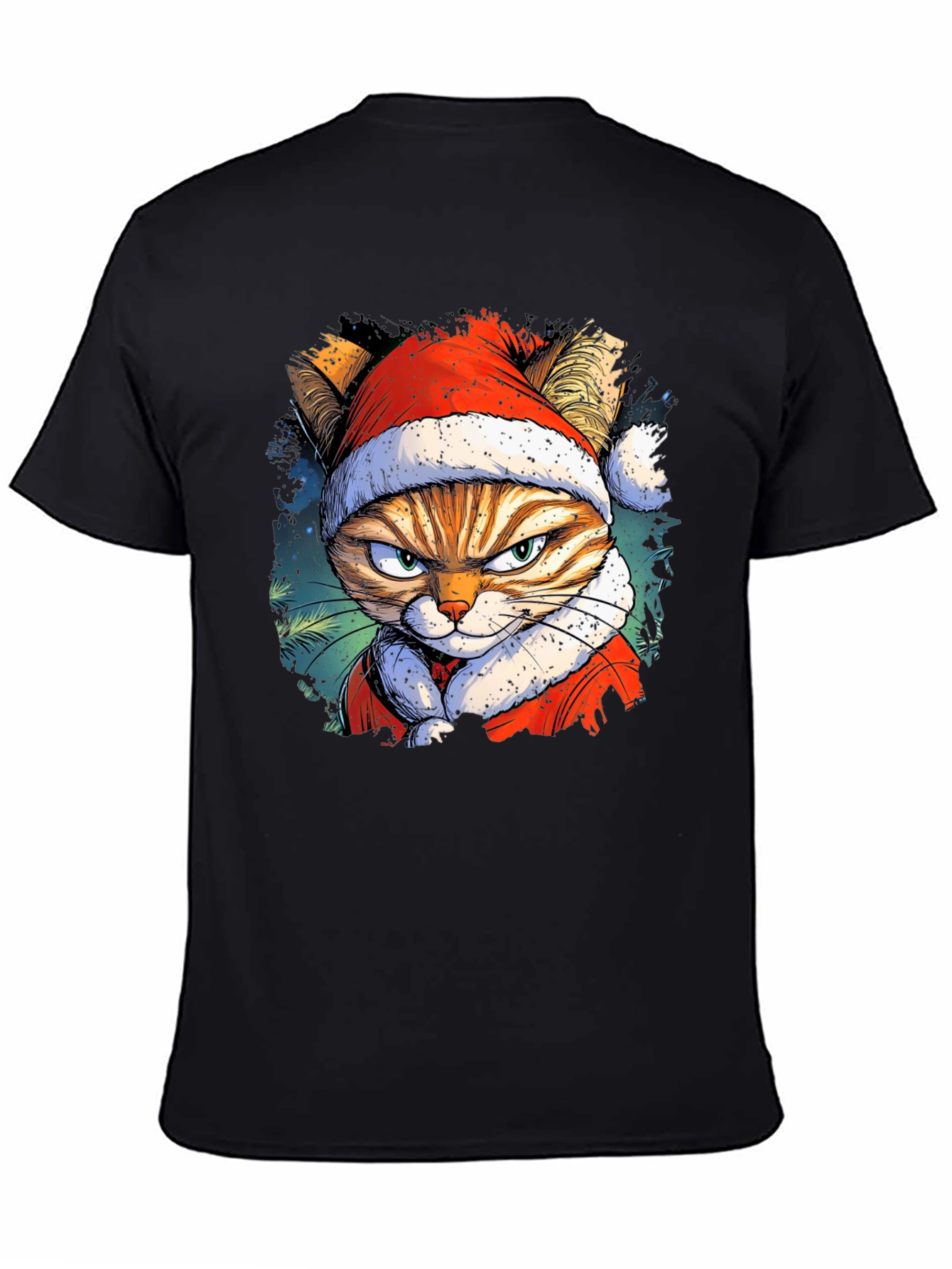 Grumpy Cat Santa T-Shirt: Holiday Humor