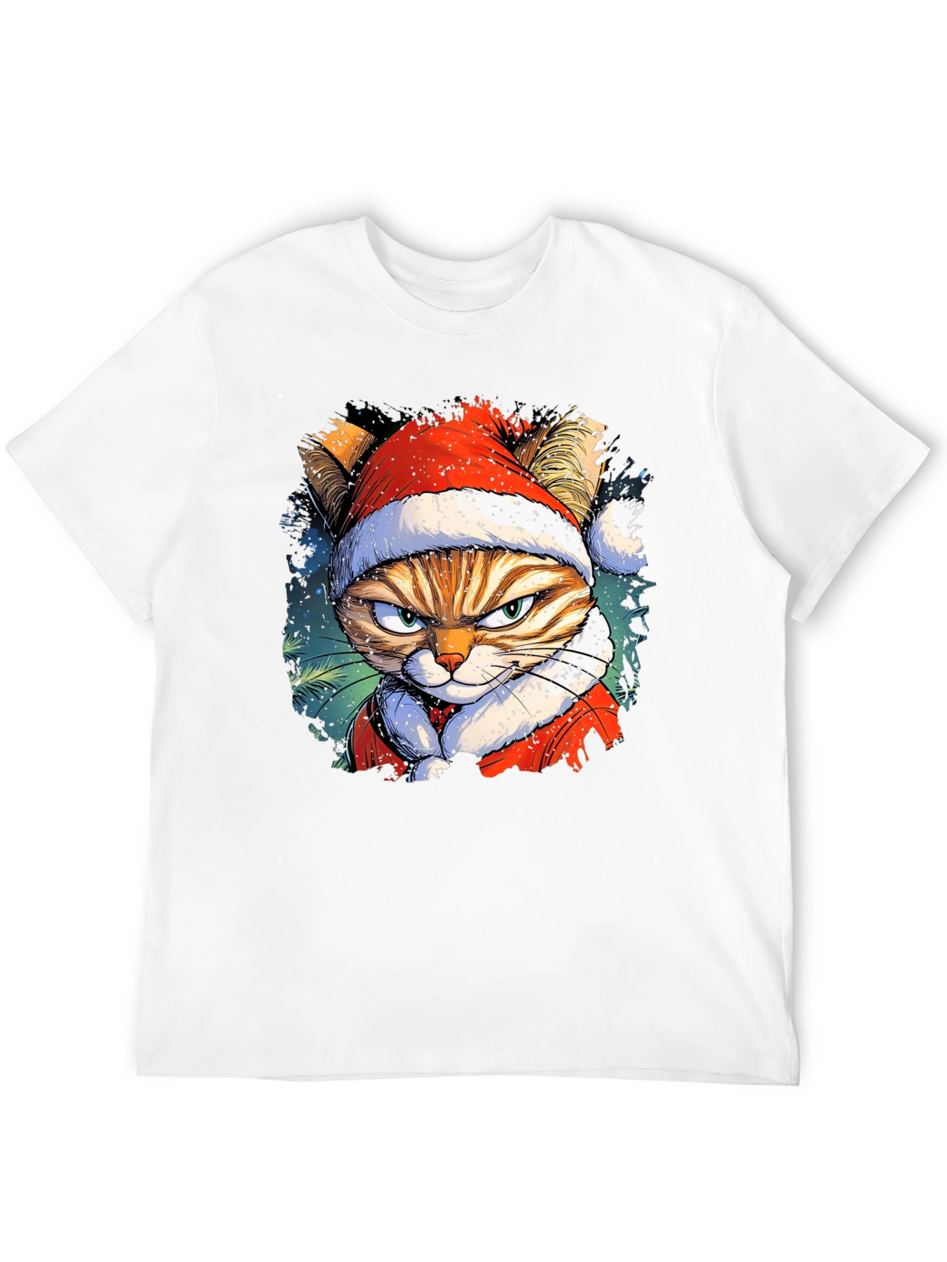 Grumpy Cat Santa T-Shirt: Holiday Humor