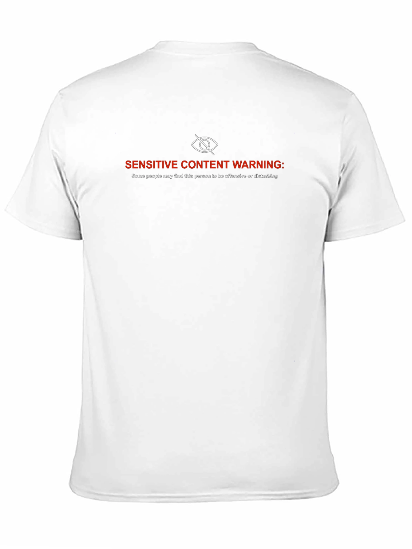 Sensitive Content Warning Graphic T-Shirt