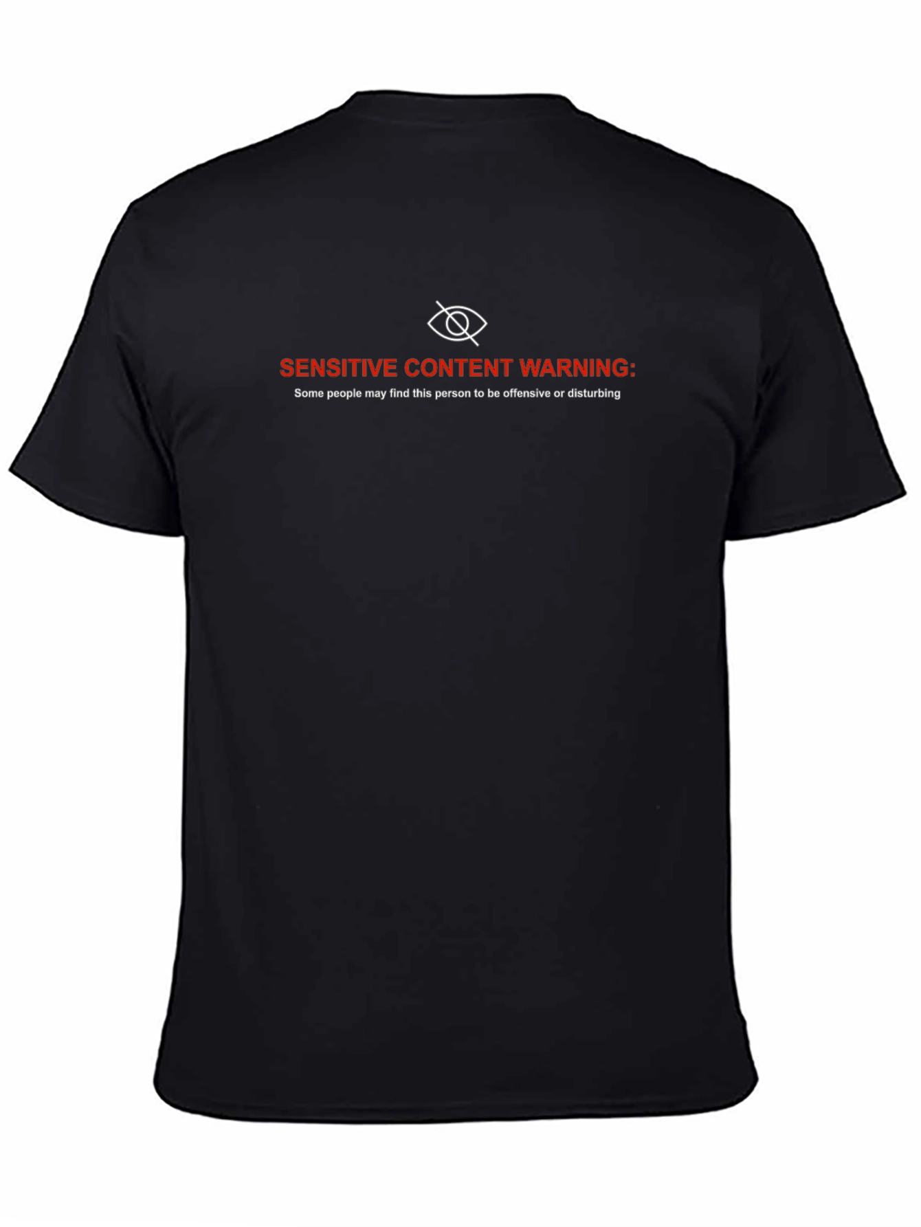 Sensitive Content Warning Graphic T-Shirt