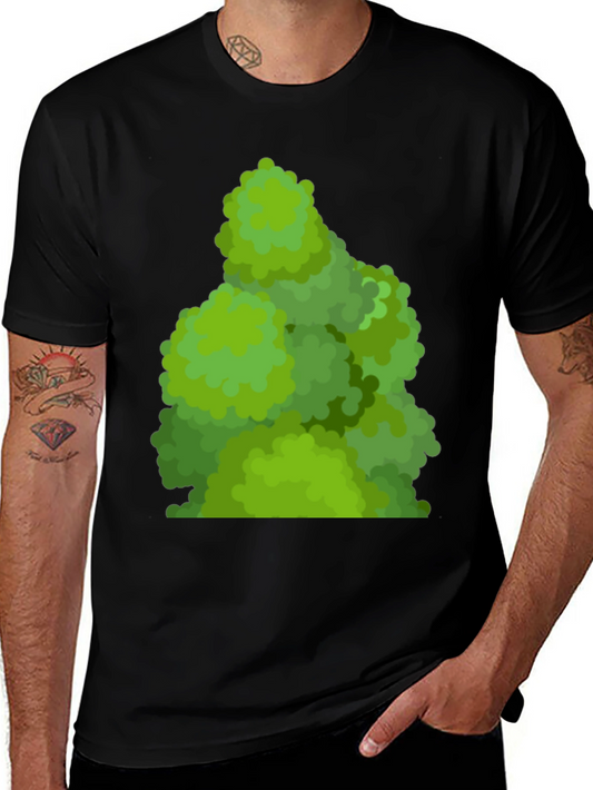 Green Bush Tee - Nature Inspired Graphic T-Shirt