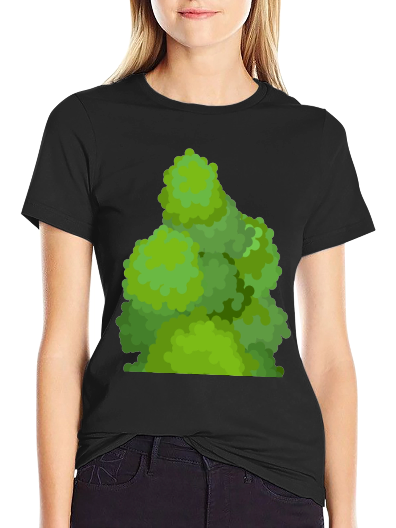 Green Bush Tee - Nature Inspired Graphic T-Shirt
