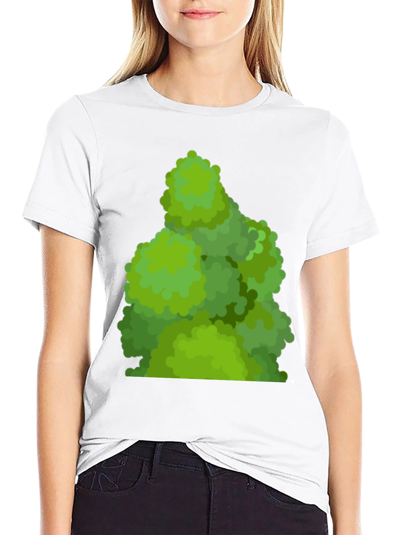 Green Bush Tee - Nature Inspired Graphic T-Shirt