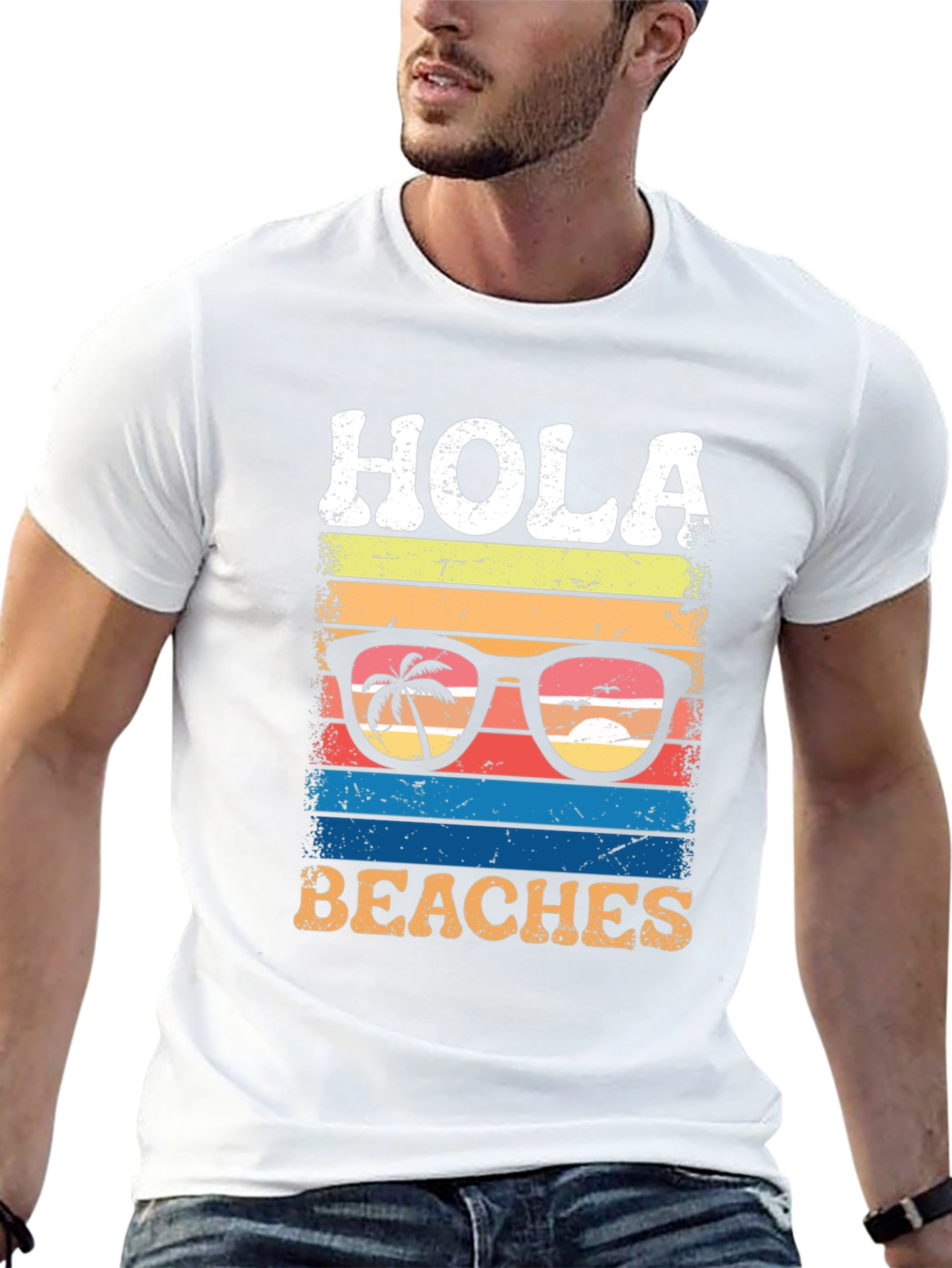 Hola Beaches Graphic T-Shirt
