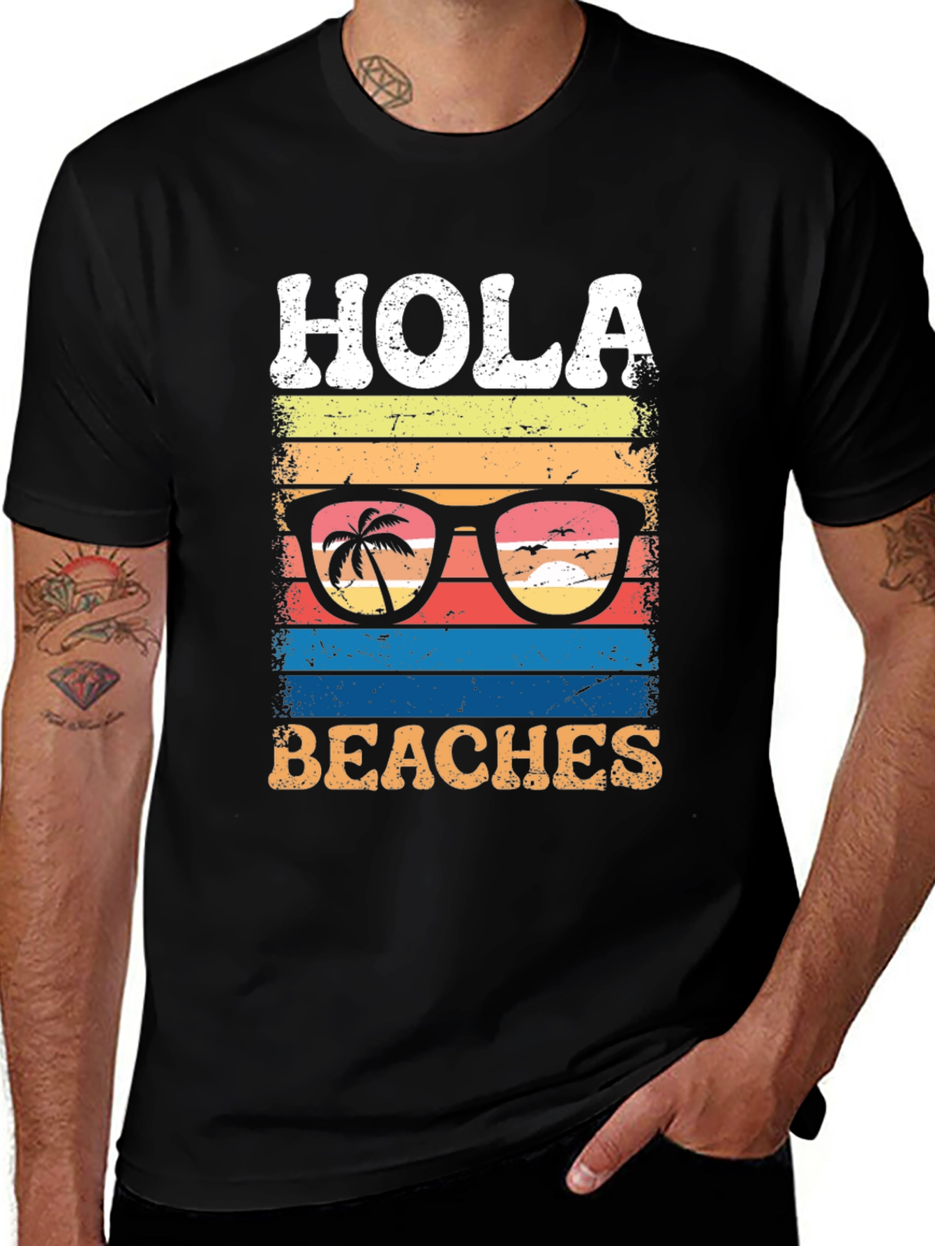 Hola Beaches Graphic T-Shirt