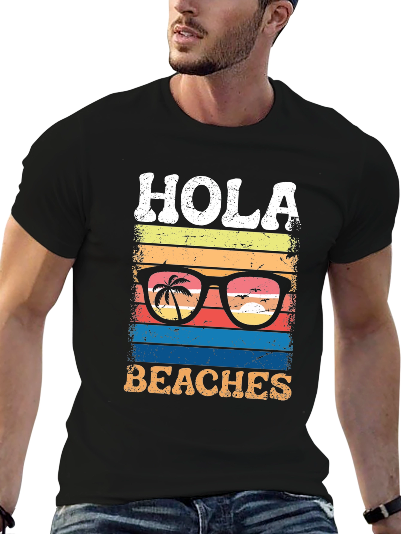 Hola Beaches Graphic T-Shirt