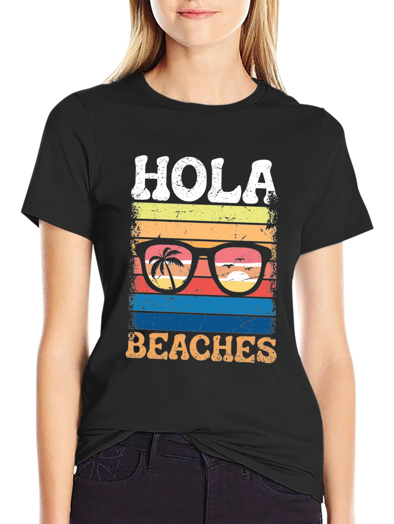 Hola Beaches Graphic T-Shirt