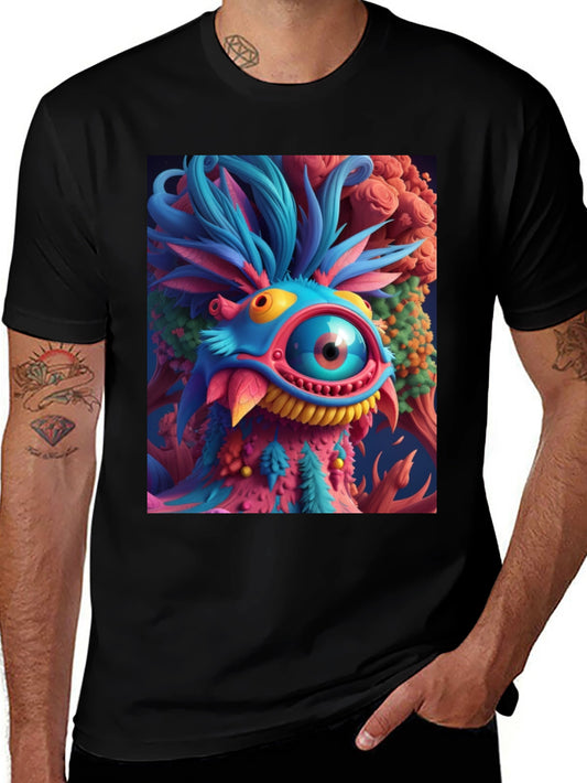 Funky Monster Graphic Tee - Eye-Catching Design