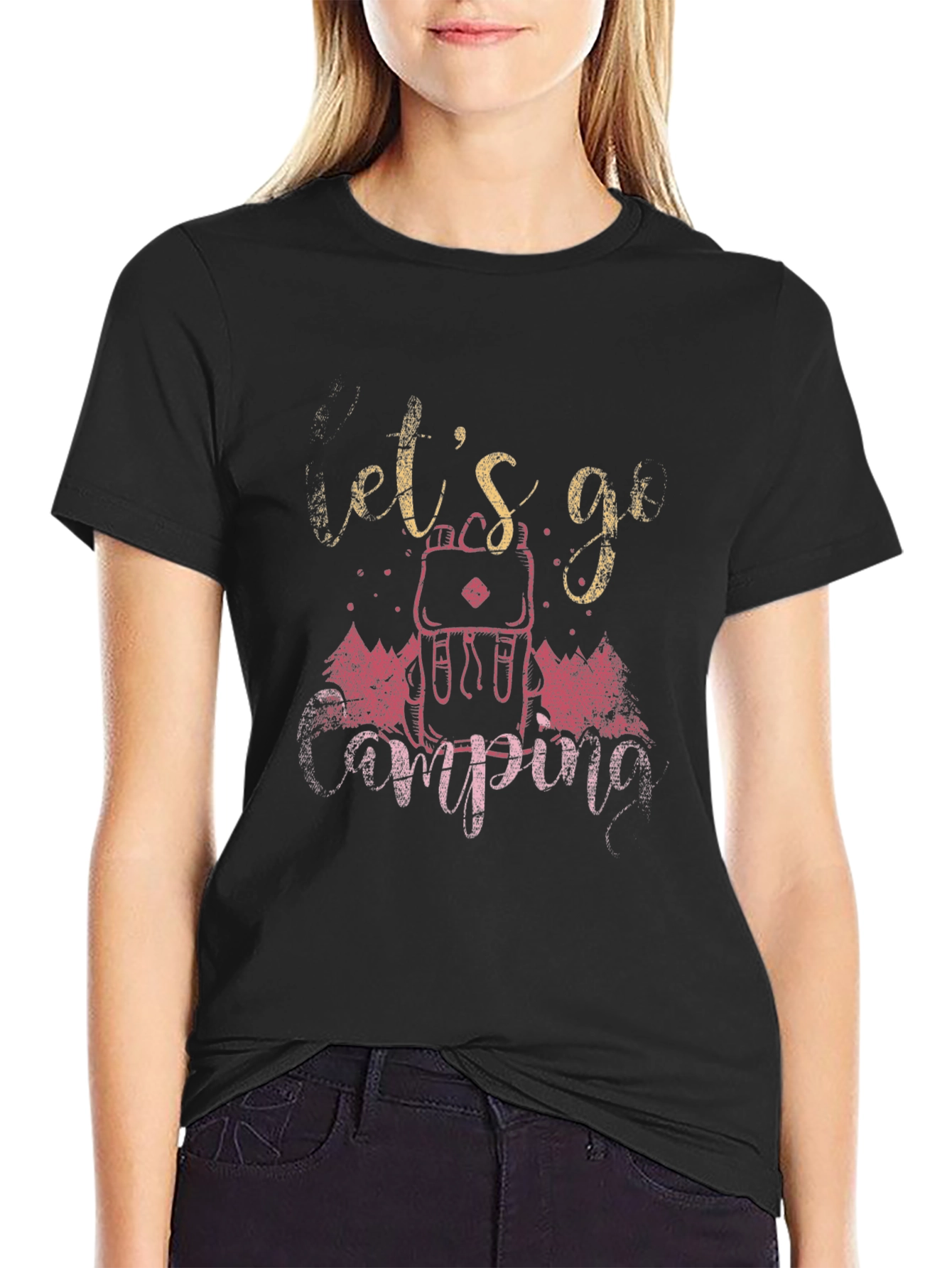 Lets Go Camping Graphic Tee