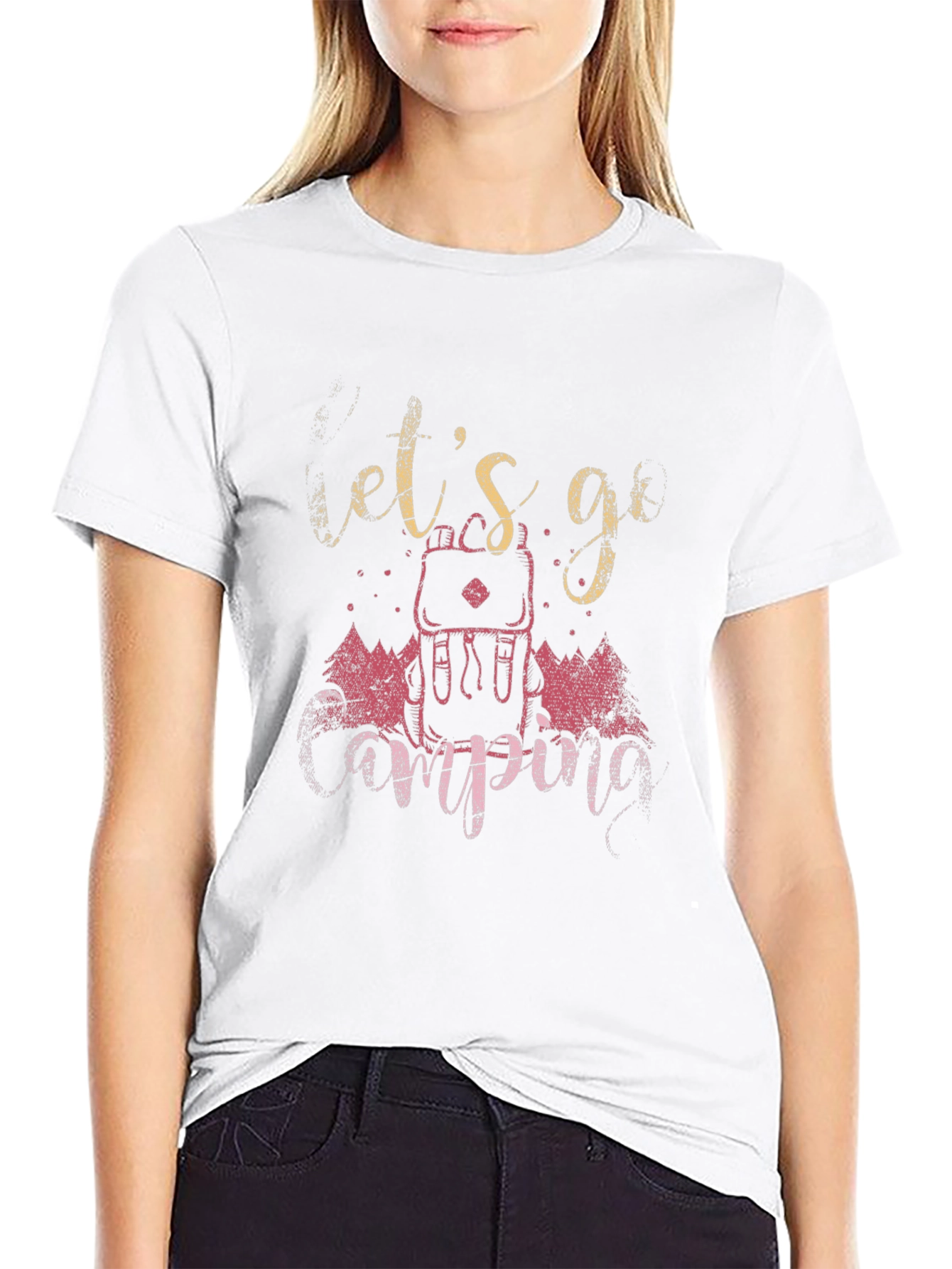 Lets Go Camping Graphic Tee
