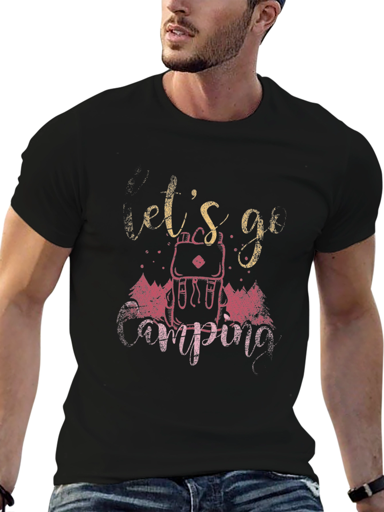 Lets Go Camping Graphic Tee