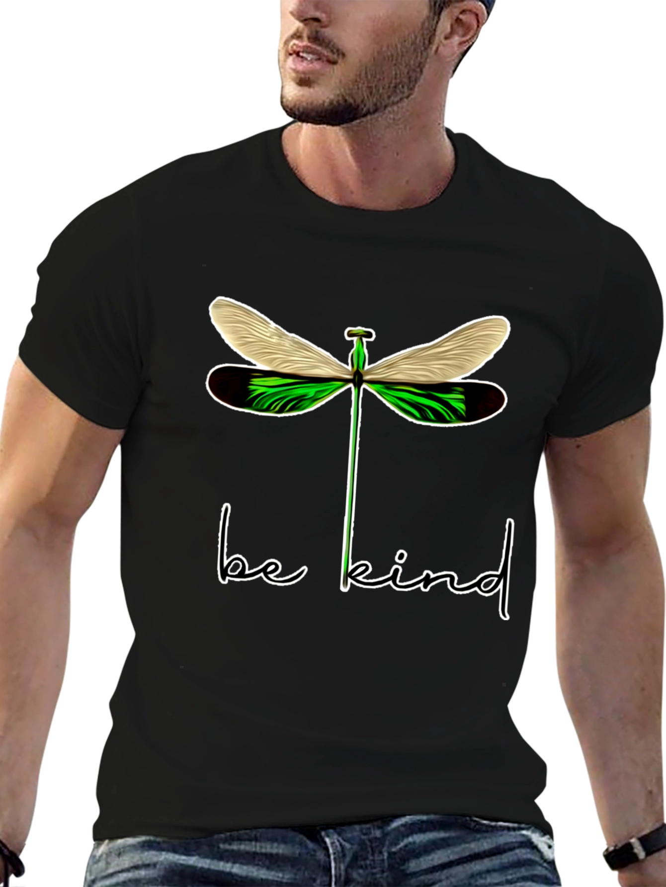 Be Kind Dragonfly Graphic T-Shirt - Stylish Comfort