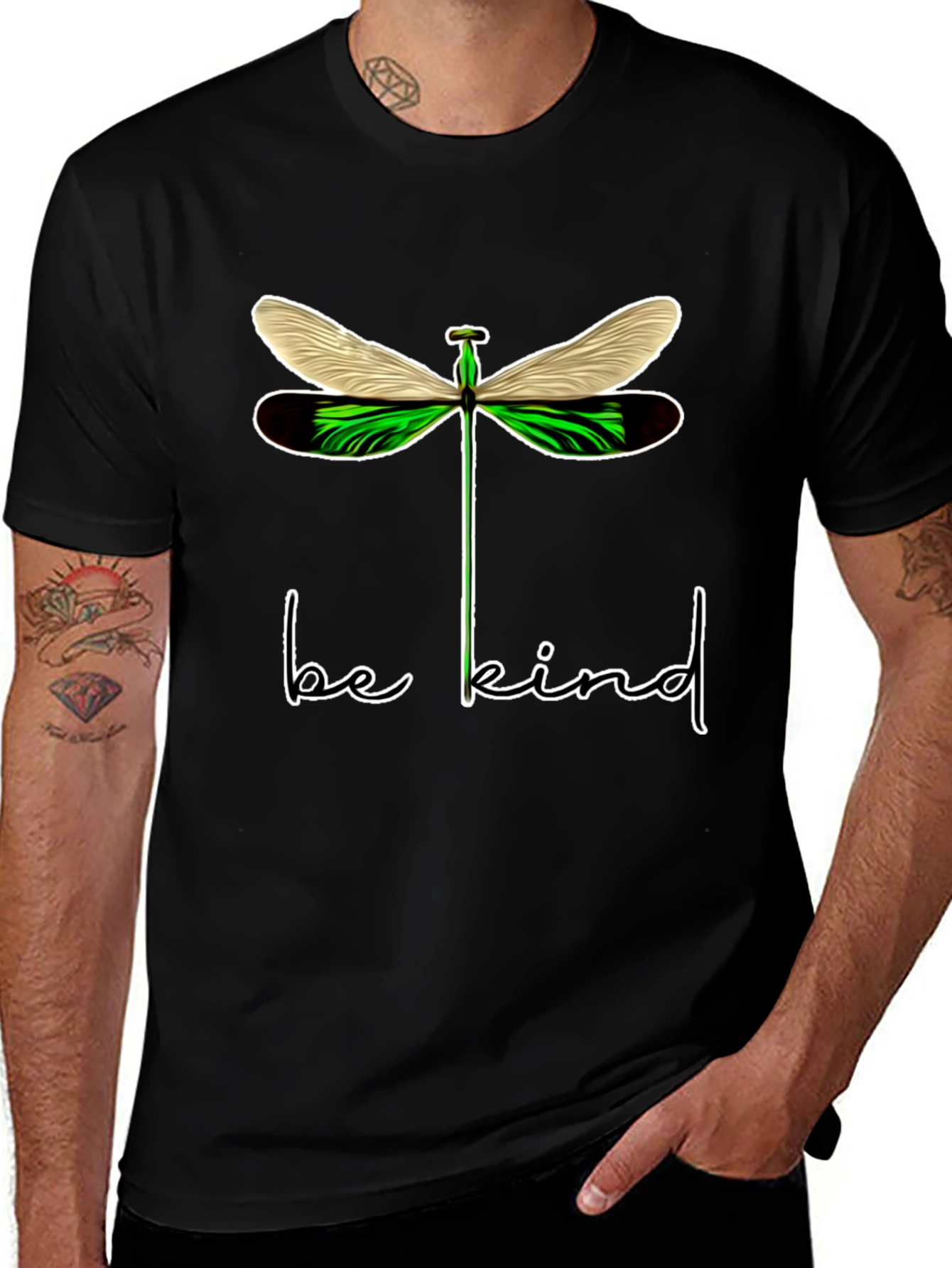 Be Kind Dragonfly Graphic T-Shirt - Stylish Comfort