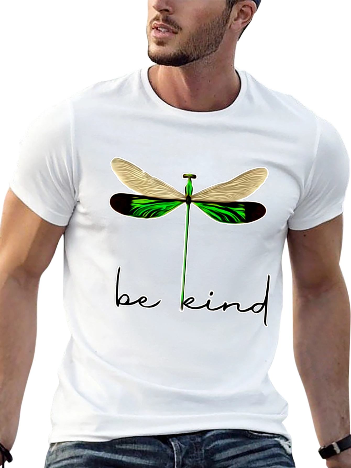 Be Kind Dragonfly Graphic T-Shirt - Stylish Comfort