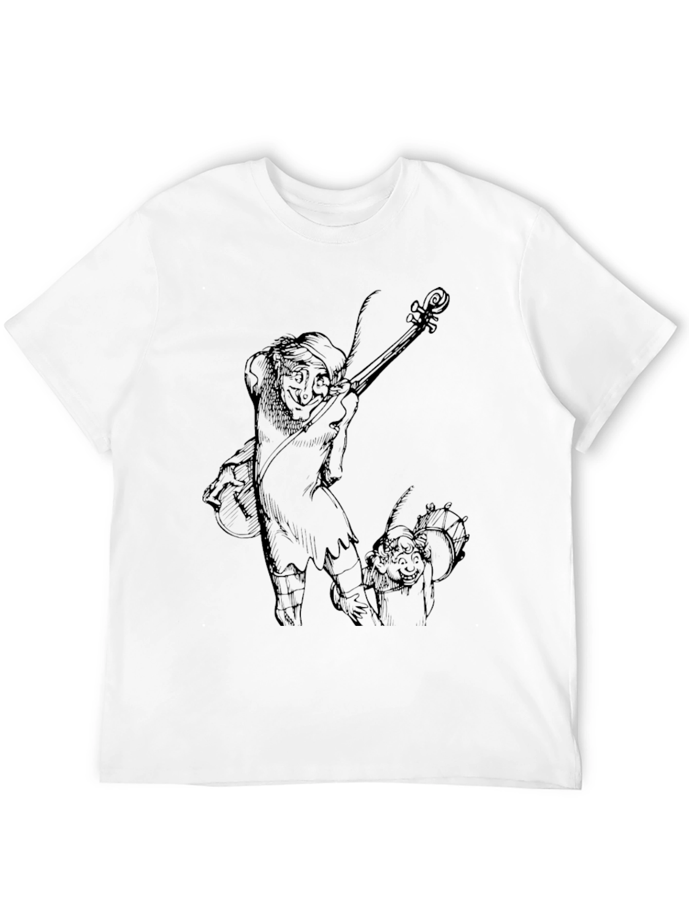 Quasimodo and Djali Black Graphic Tee