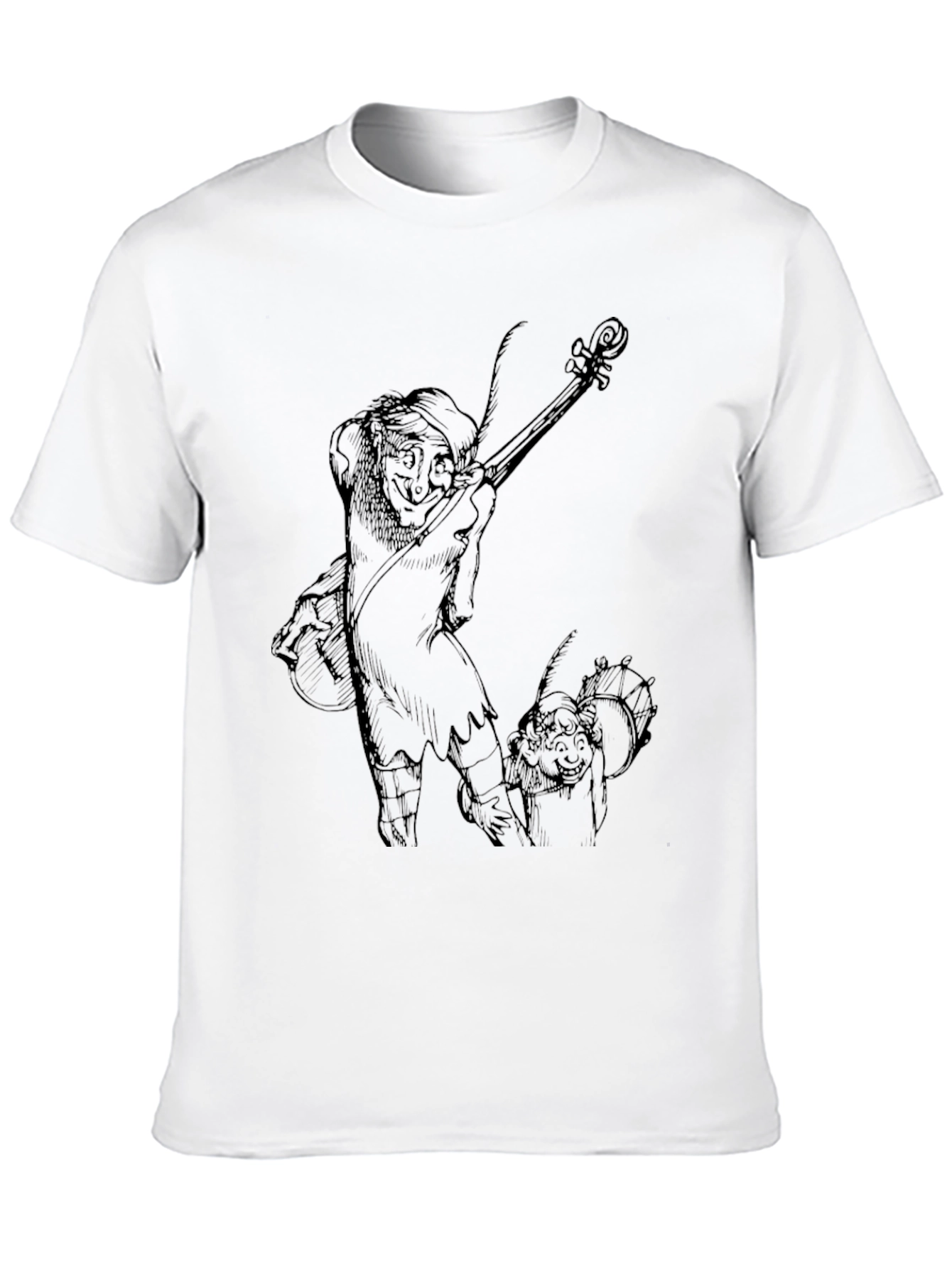 Quasimodo and Djali Black Graphic Tee