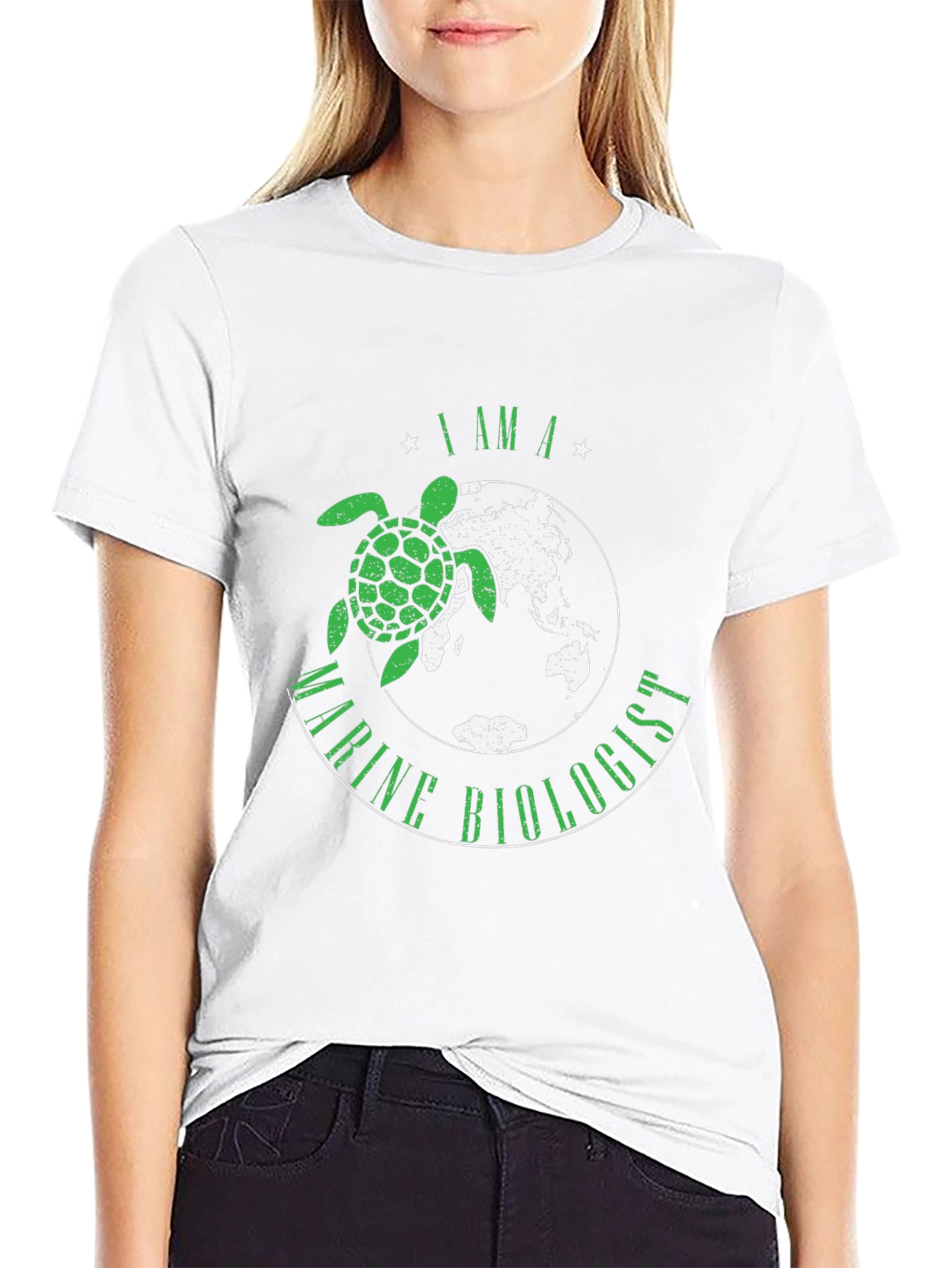 Marine Biologist Turtle Graphic T-Shirt