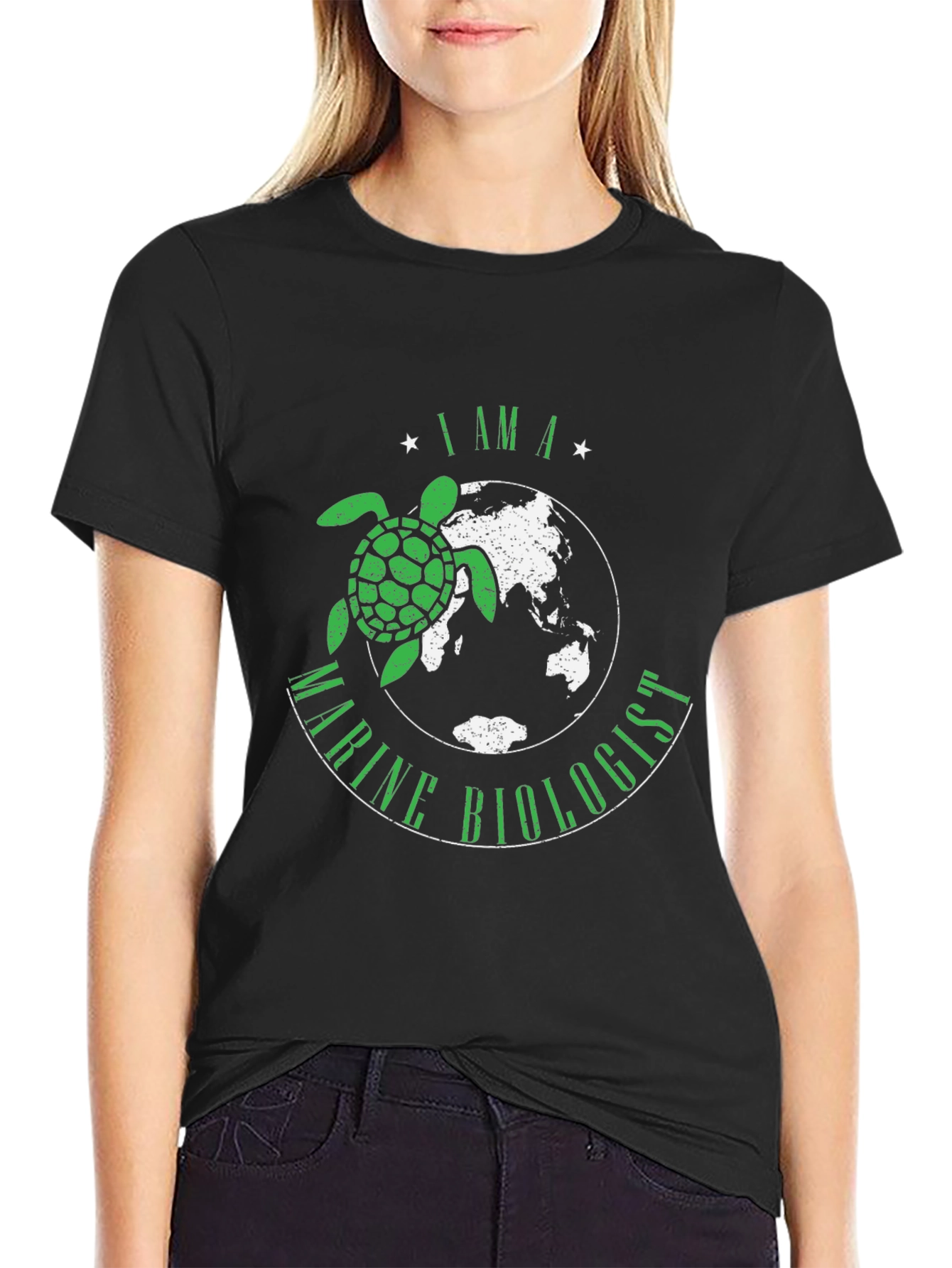 Marine Biologist Turtle Graphic T-Shirt