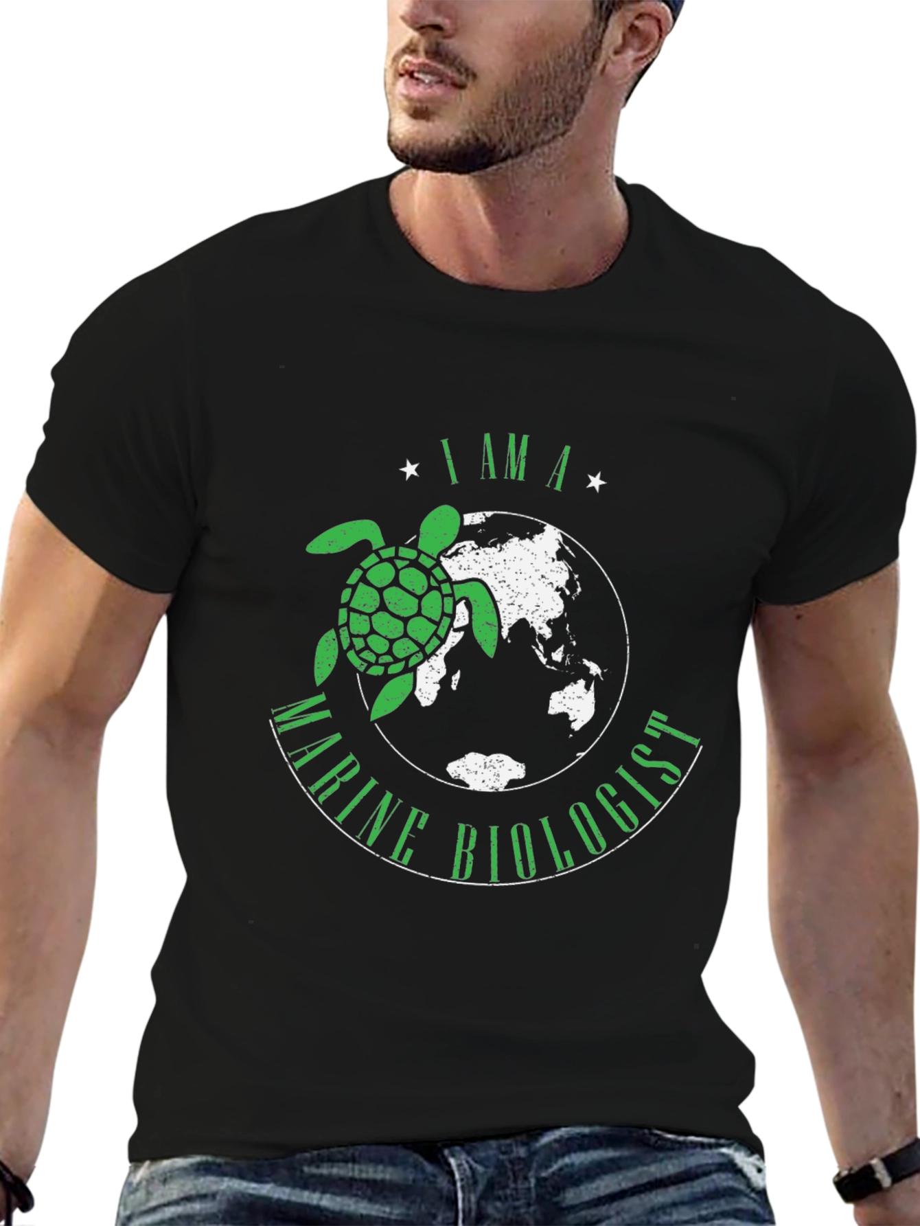 Marine Biologist Turtle Graphic T-Shirt