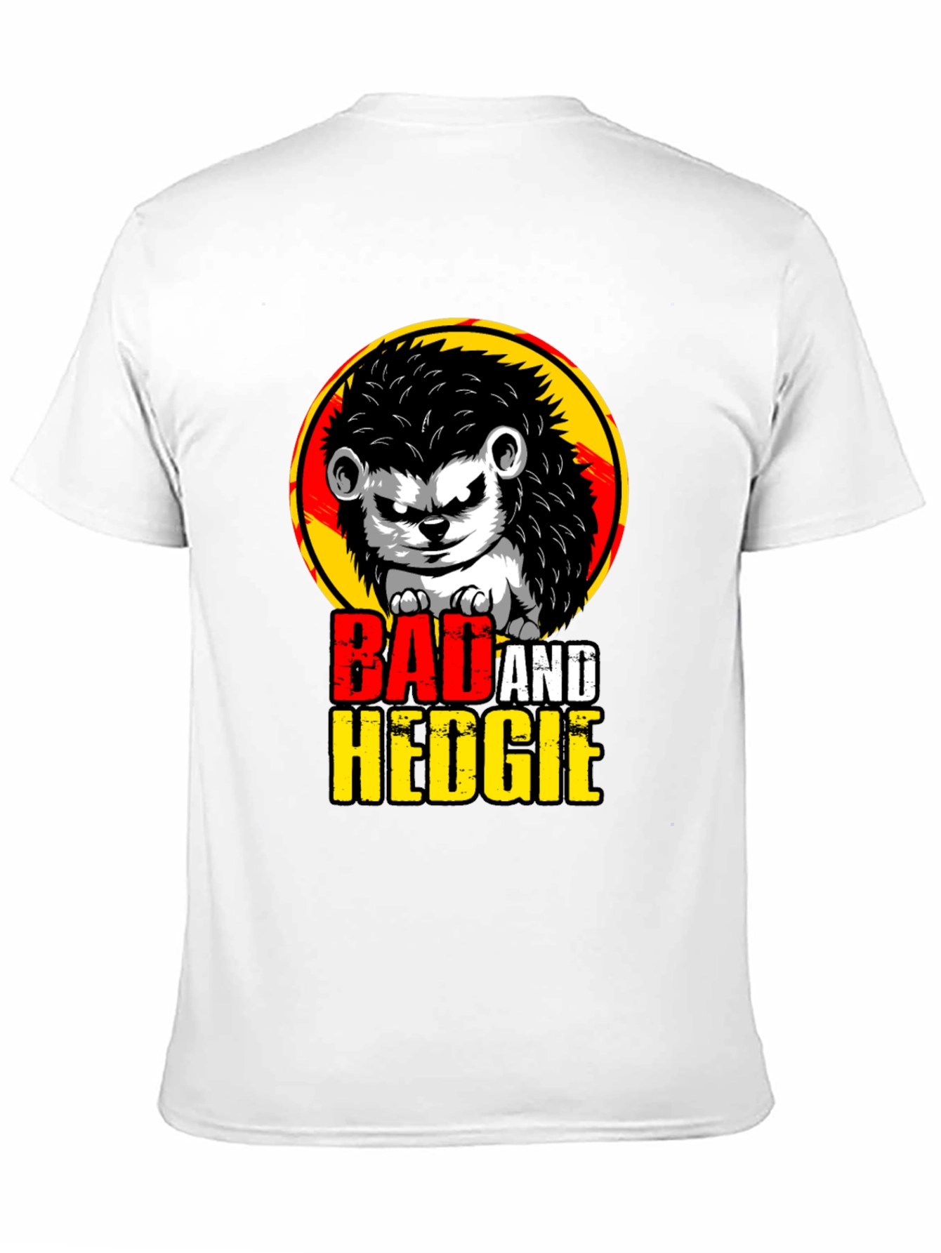 Bad and Hedgie T-Shirt - Cool Hedgehog Graphic Tee