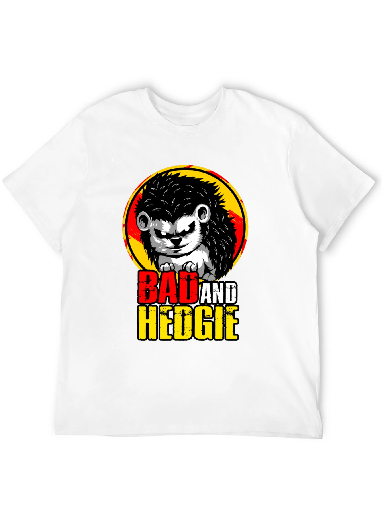Bad and Hedgie T-Shirt - Cool Hedgehog Graphic Tee