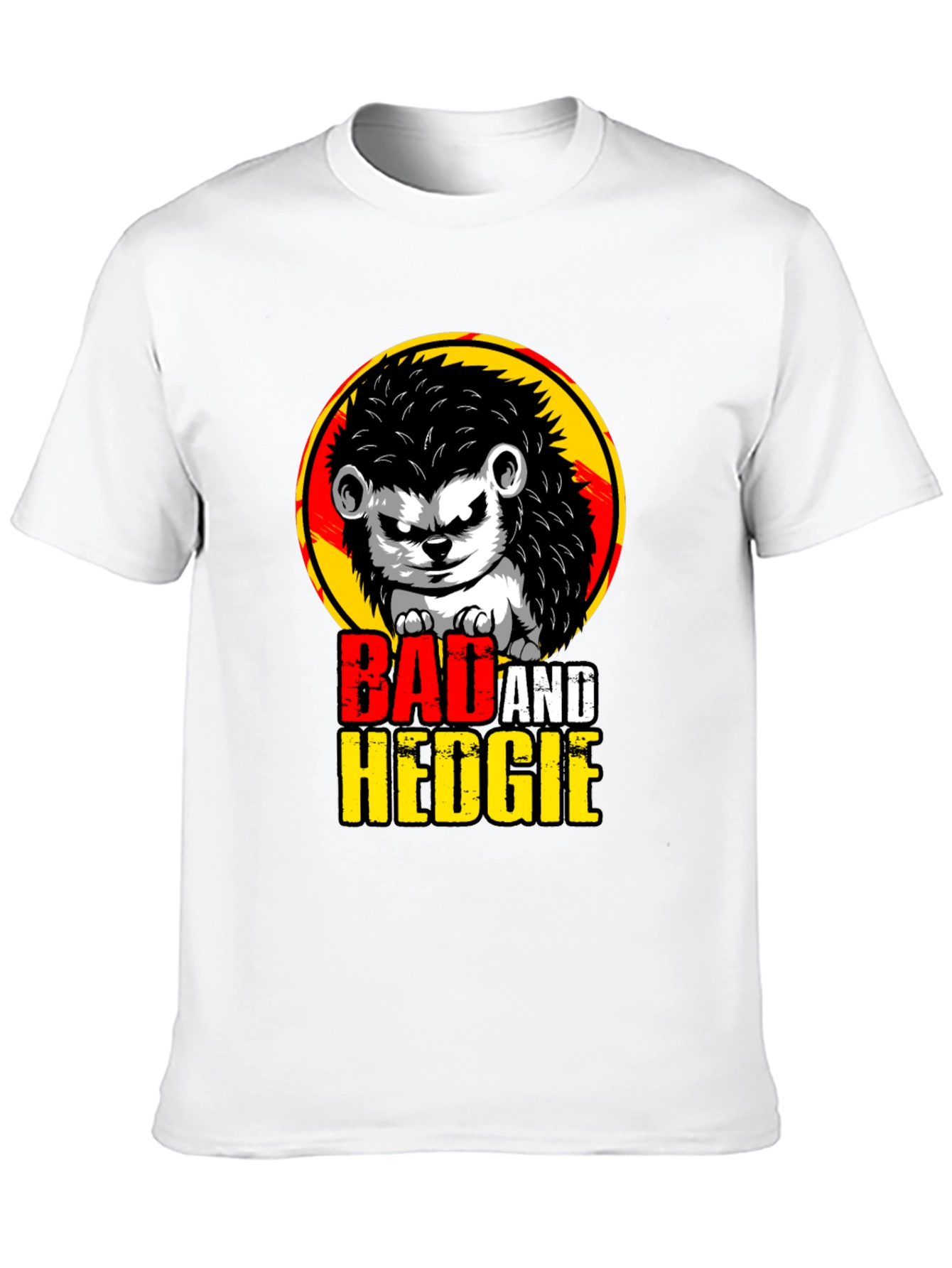 Bad and Hedgie T-Shirt - Cool Hedgehog Graphic Tee