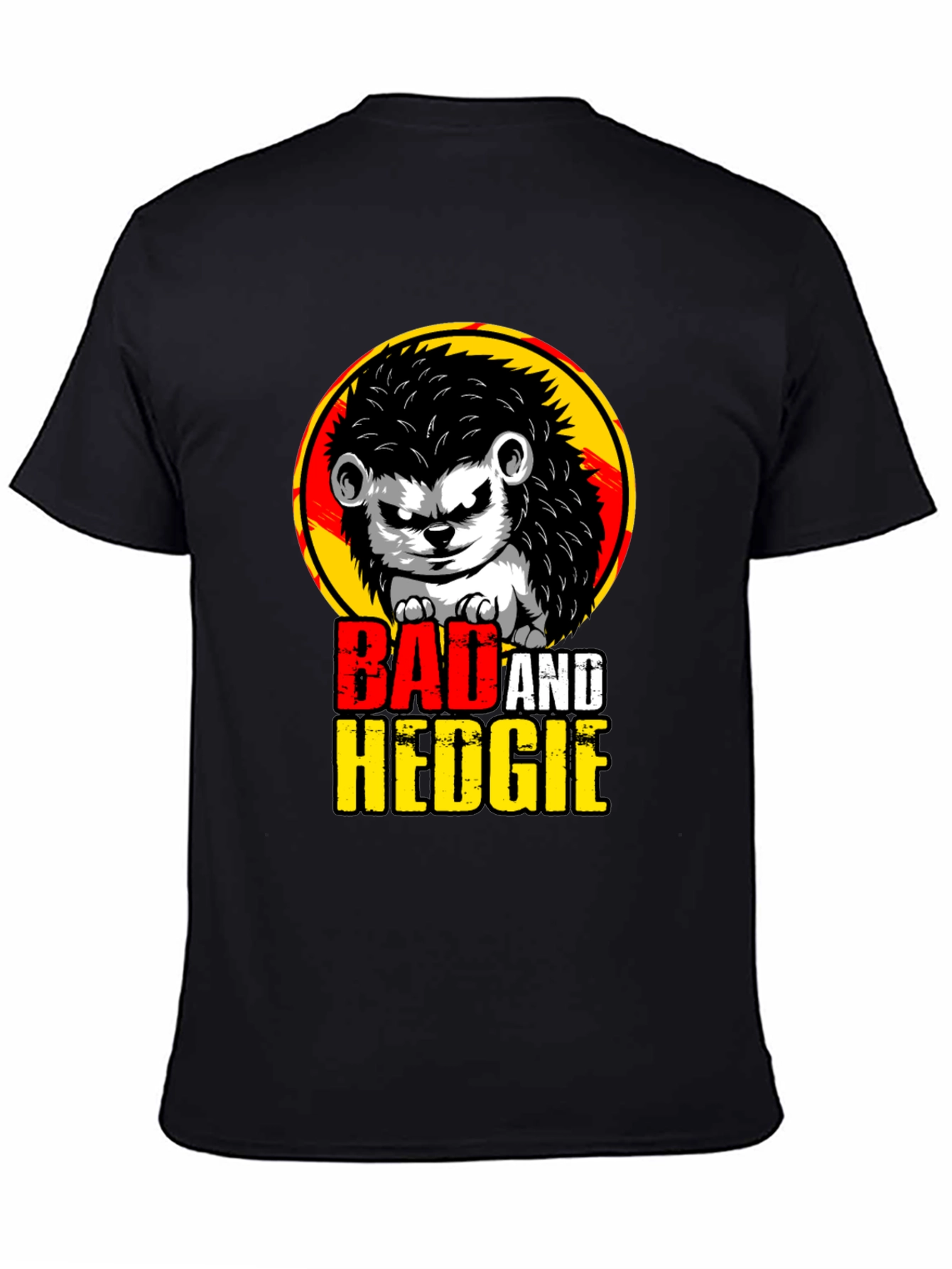 Bad and Hedgie T-Shirt - Cool Hedgehog Graphic Tee