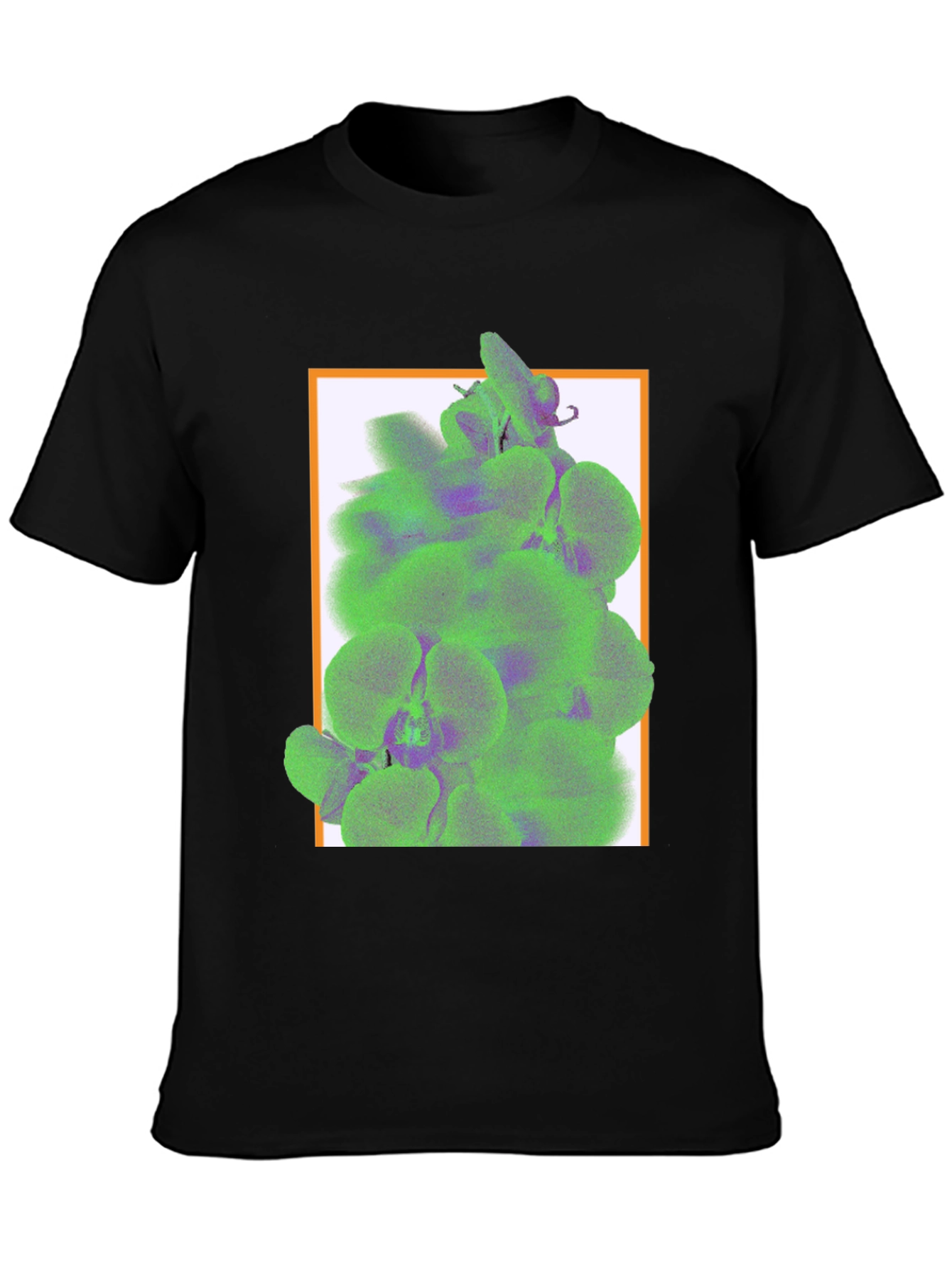Trendy Graphic Tee with Floral Accent