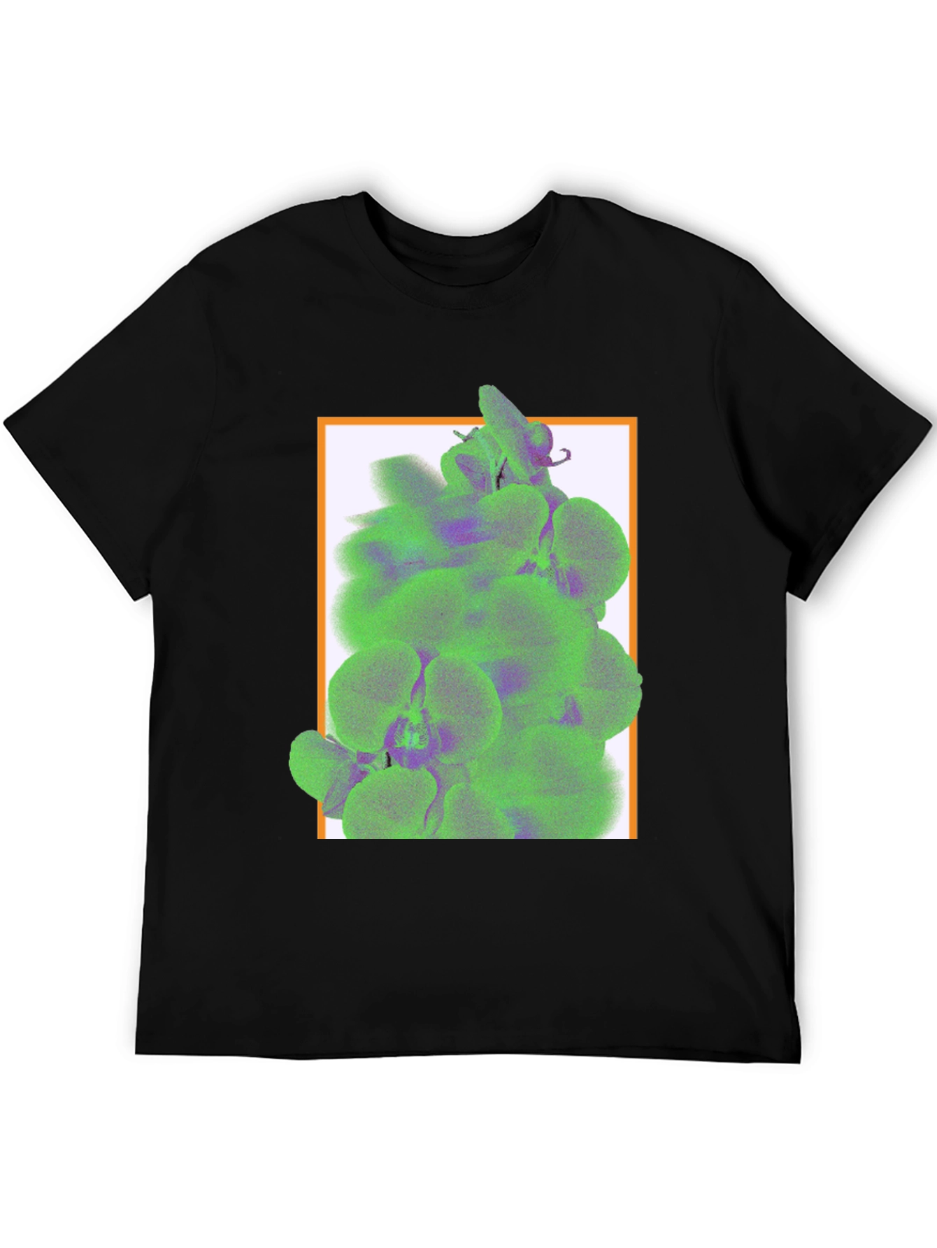Trendy Graphic Tee with Floral Accent