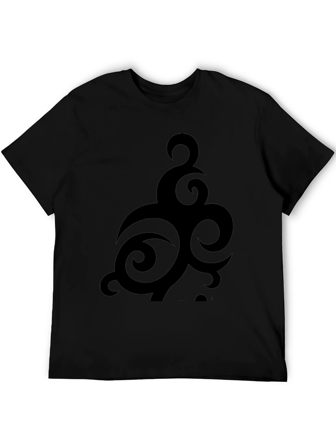 Tribal Graphic Black T-Shirt - Casual Style