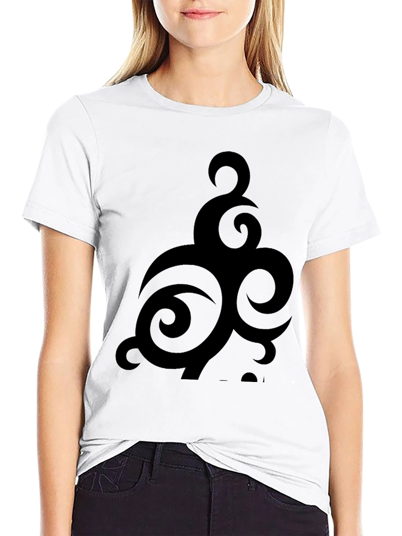Tribal Graphic Black T-Shirt - Casual Style