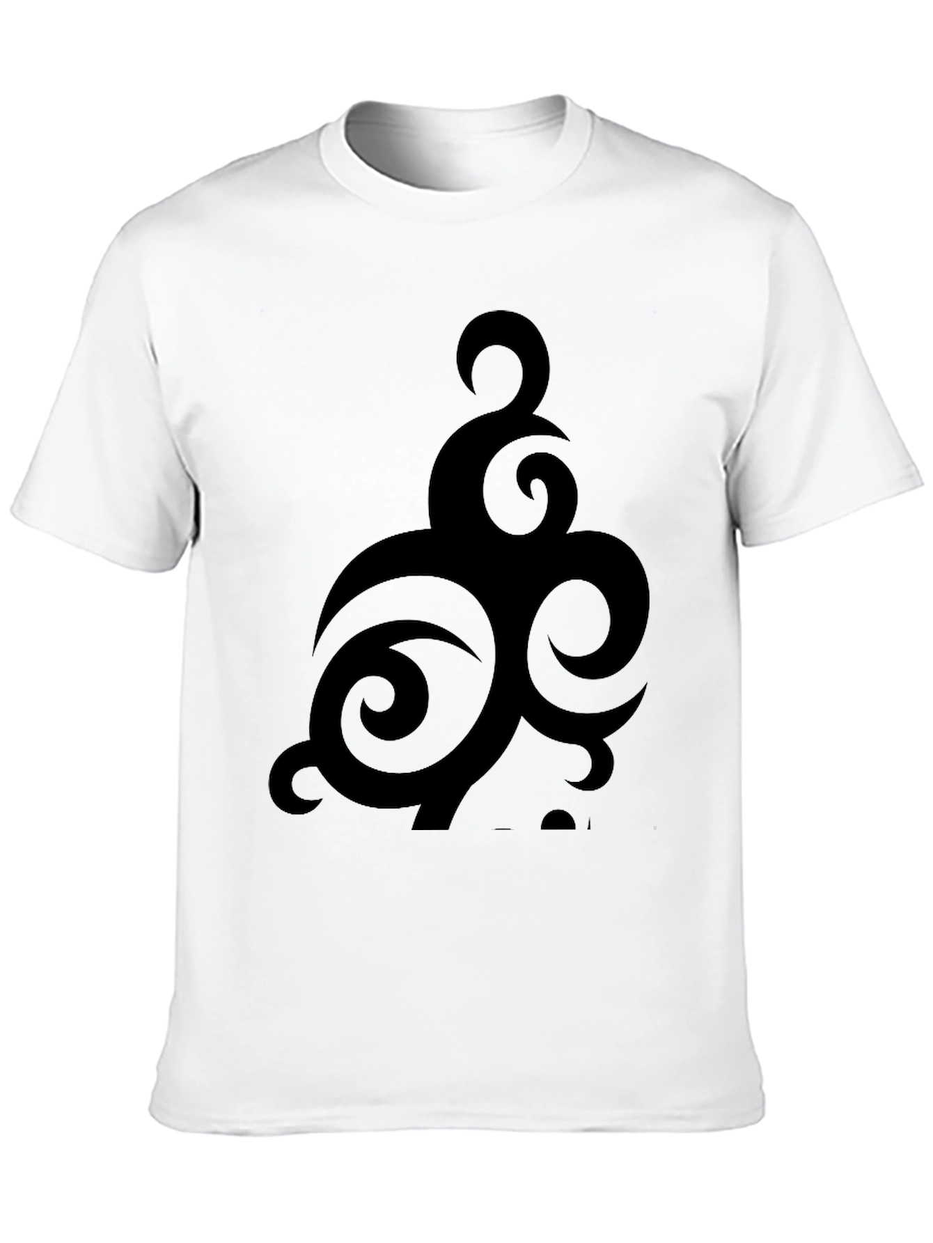 Tribal Graphic Black T-Shirt - Casual Style
